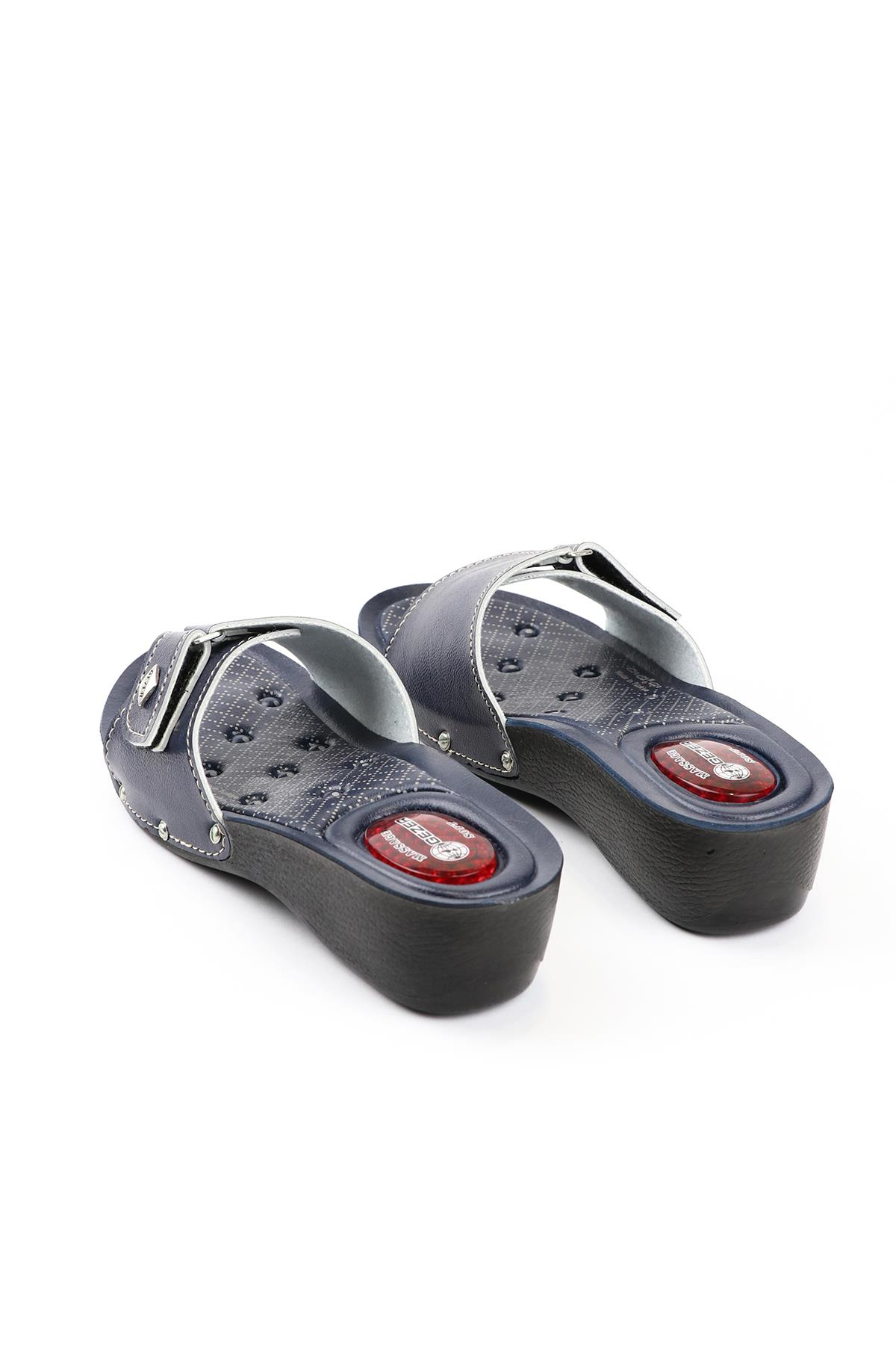 12841 Yazlık Cırtlı Ayrlanabilir Masaj Taban Kadın Terlik - Görsel 4