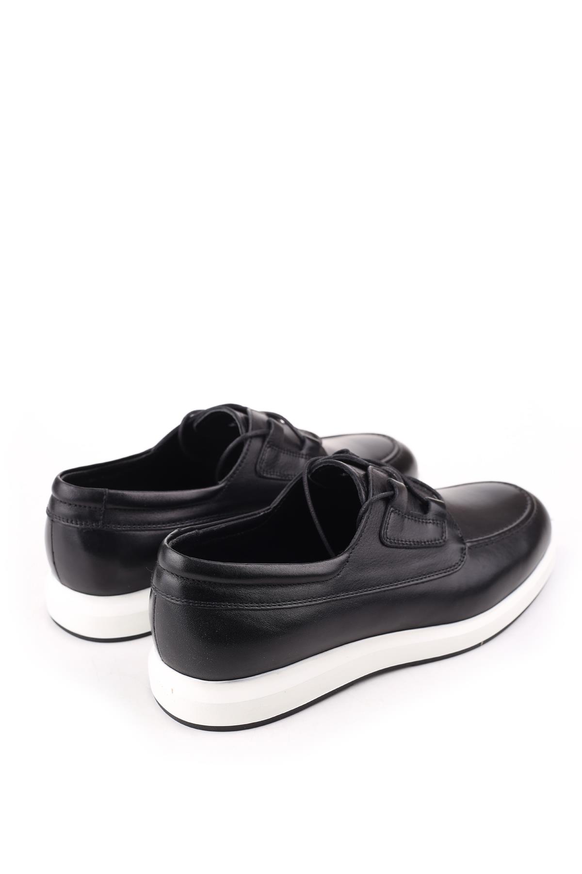 H 1030 Erkek Hakiki Deri Eva Taban Bağcıklı Günlük Ayakkabı - Görsel 5