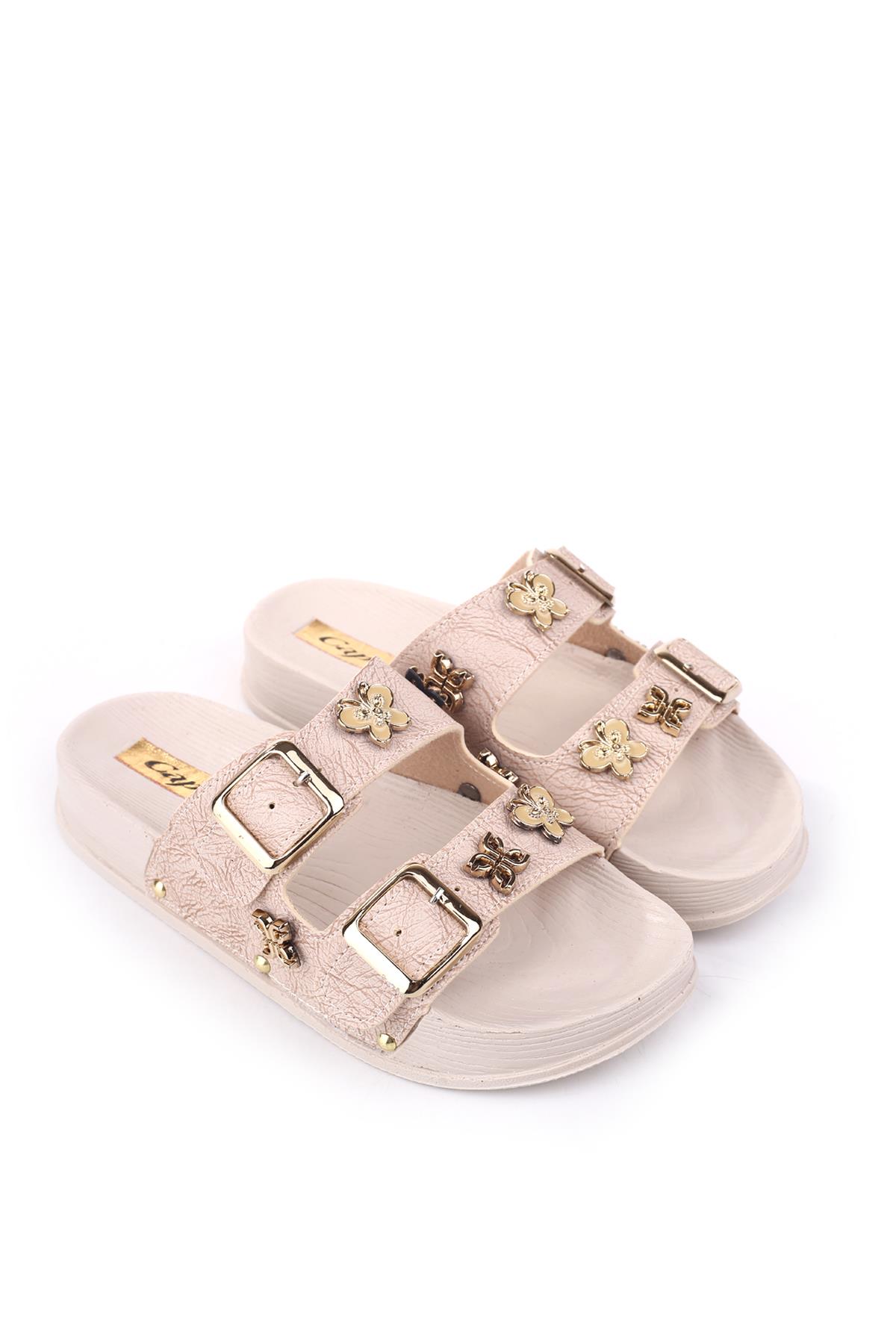 4744 Kadın Rahat Taban Ortopedik Günlük Tokalı Terlik - Görsel 2