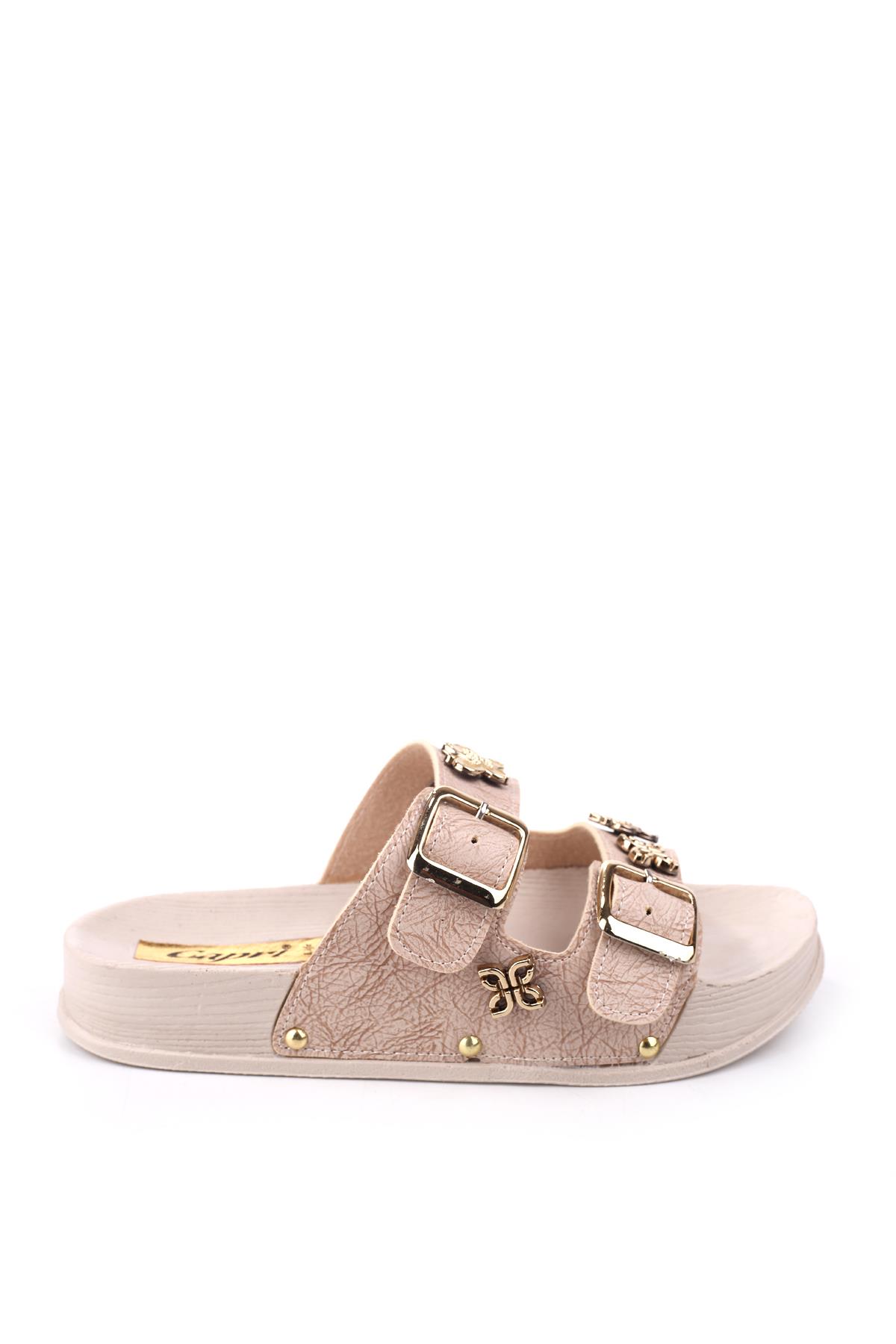 4744 Kadın Rahat Taban Ortopedik Günlük Tokalı Terlik - Görsel 3