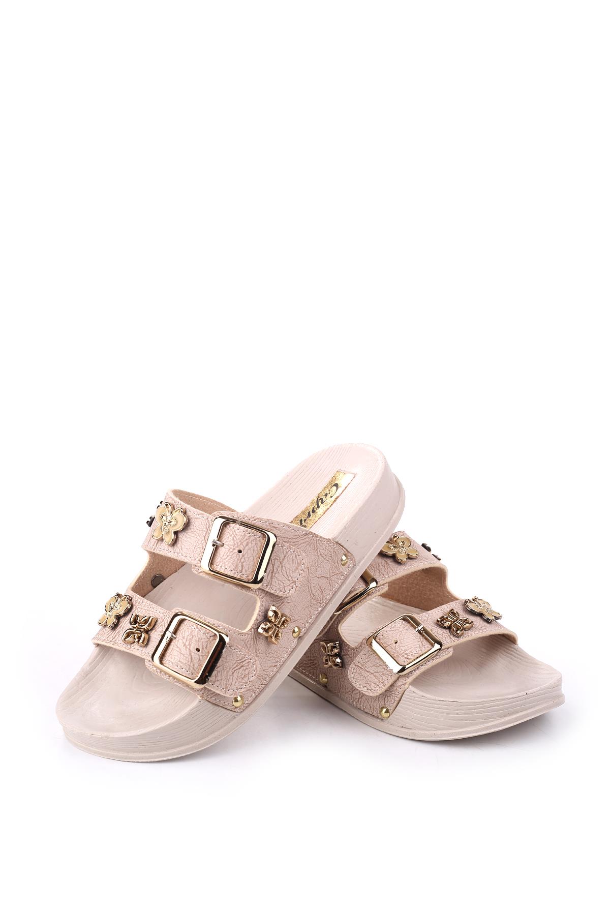 4744 Kadın Rahat Taban Ortopedik Günlük Tokalı Terlik - Görsel 4