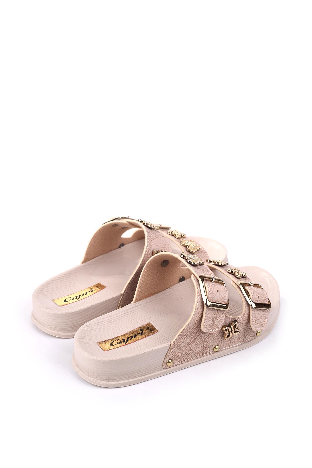 4744 Kadın Rahat Taban Ortopedik Günlük Tokalı Terlik - Görsel 5