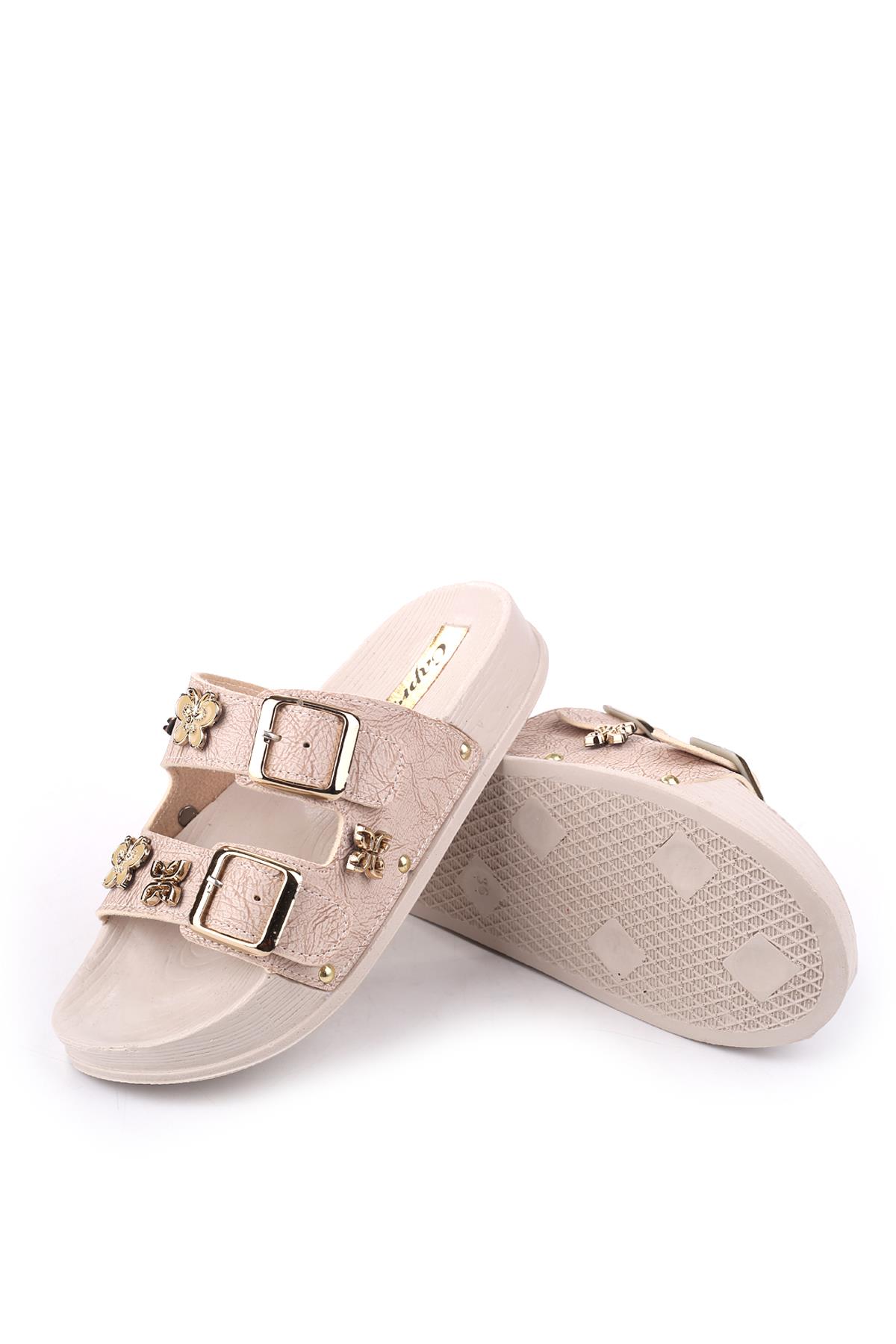 4744 Kadın Rahat Taban Ortopedik Günlük Tokalı Terlik - Görsel 6