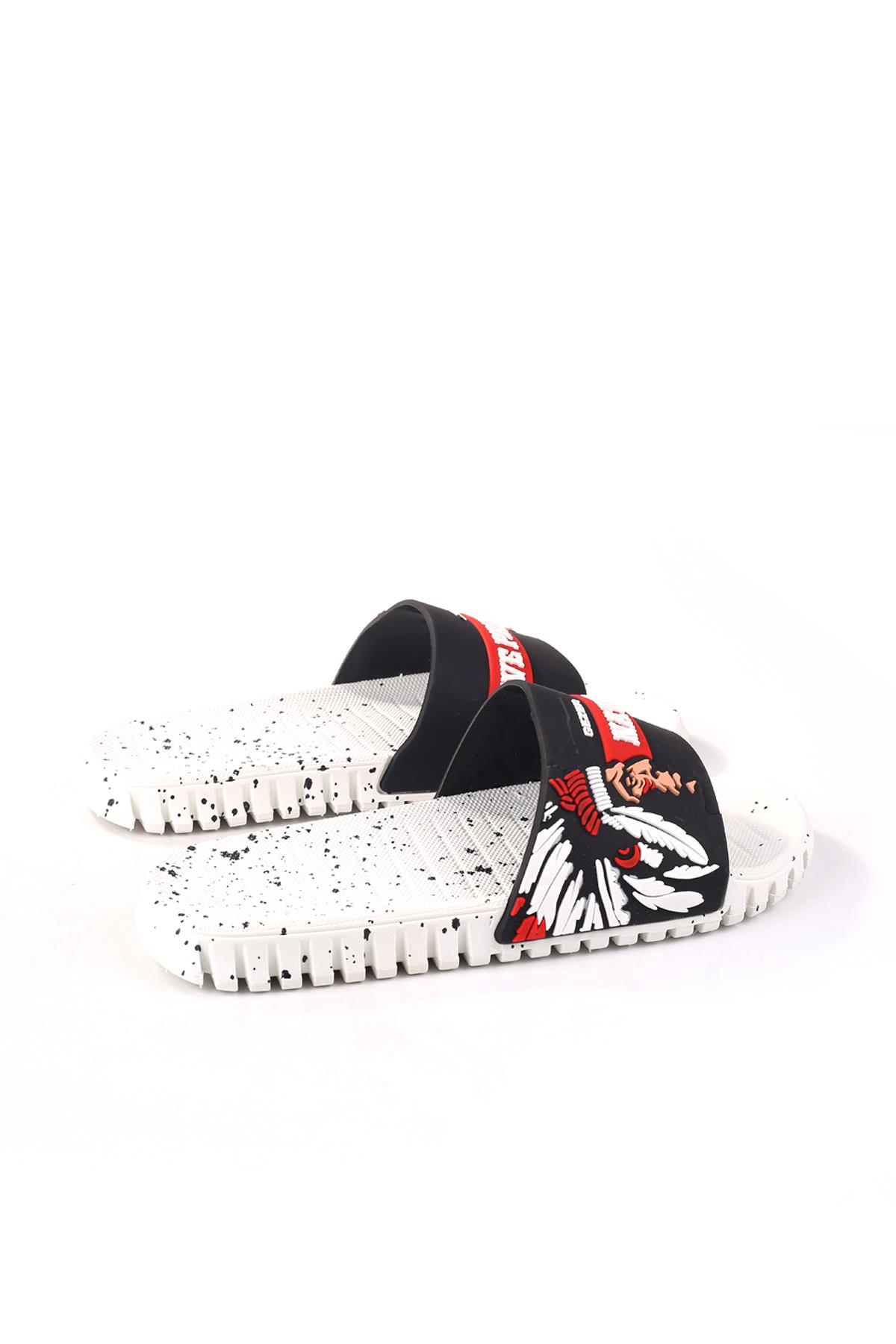 13271 Erkek Kaydırmaz Taban Deniz Plaj Havuz Banyo Günlük Terlik - Görsel 5