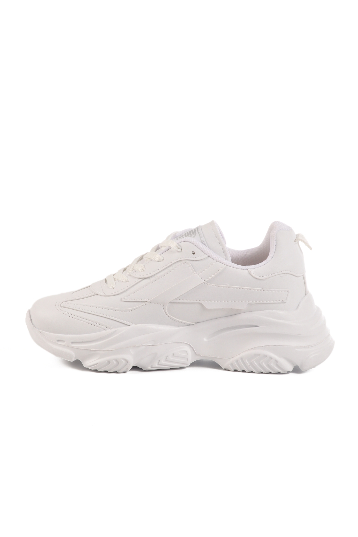 Beyaz Bağcıklı Kadın Sneaker DRK171 G - Görsel 3