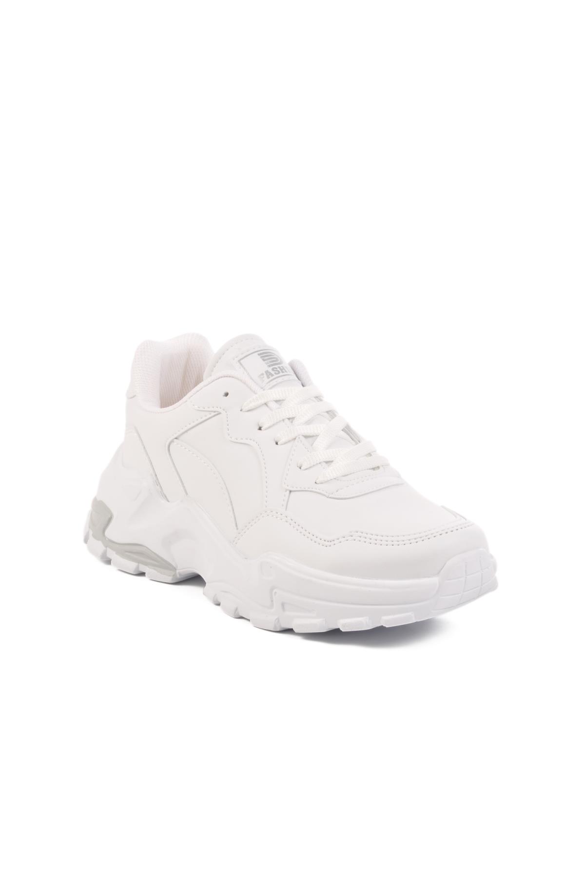159 G Beyaz Mevsimlik Kadın Spor Ayakkabı - Görsel 2