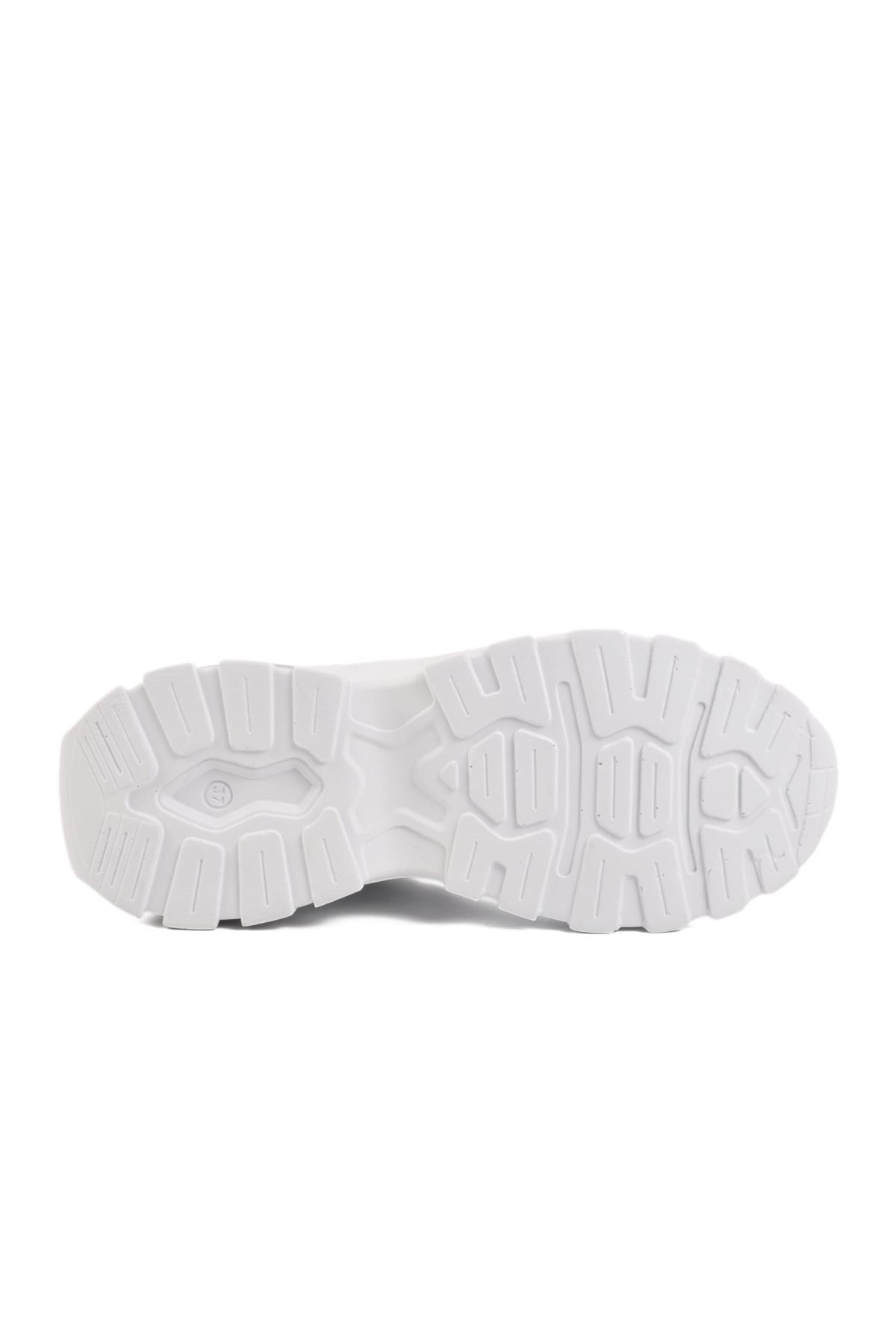 159 G Beyaz Mevsimlik Kadın Spor Ayakkabı - Görsel 6