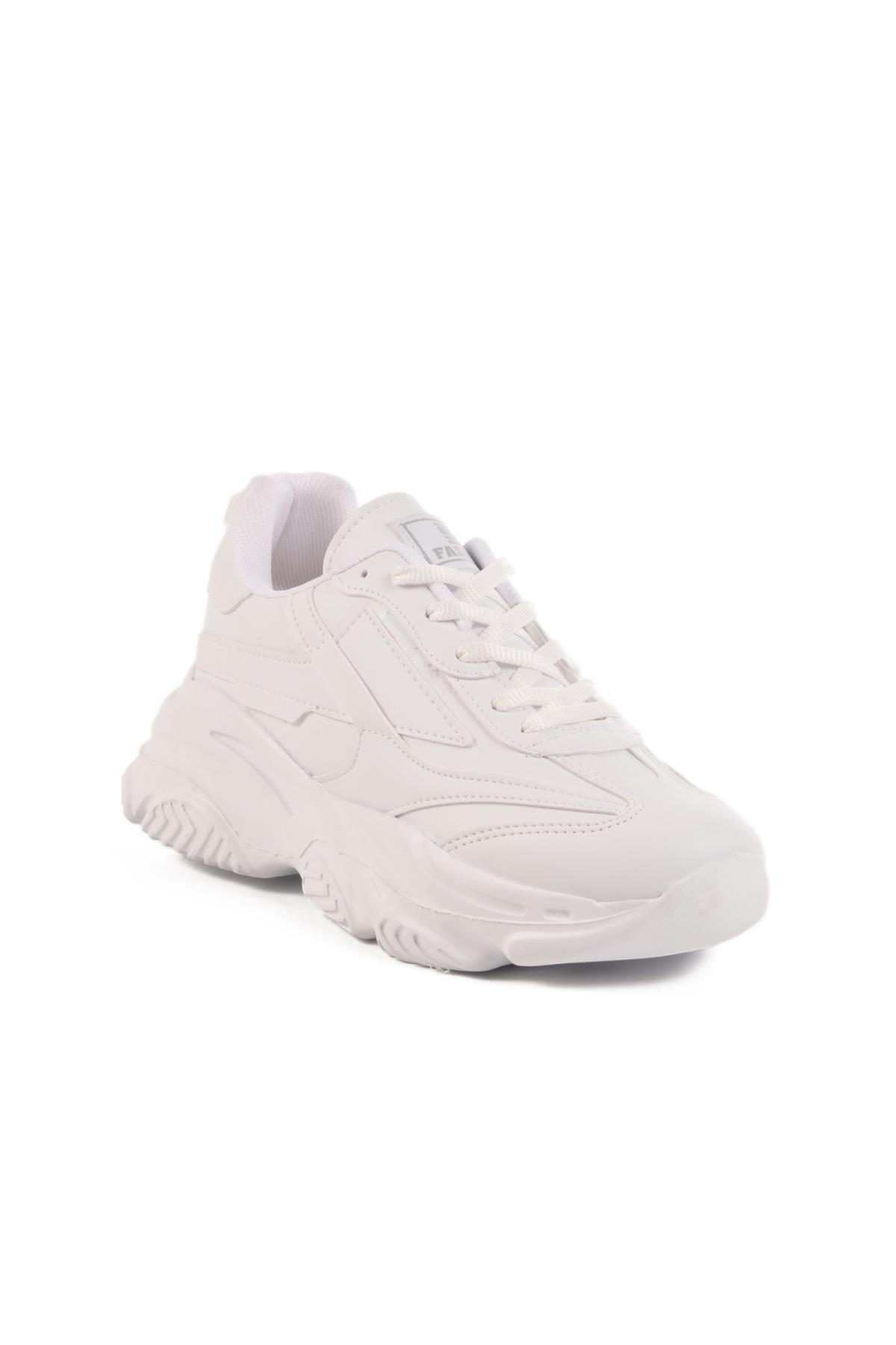 DRK171 G Beyaz Mevsimlik Spor Ayakkabı - Görsel 2