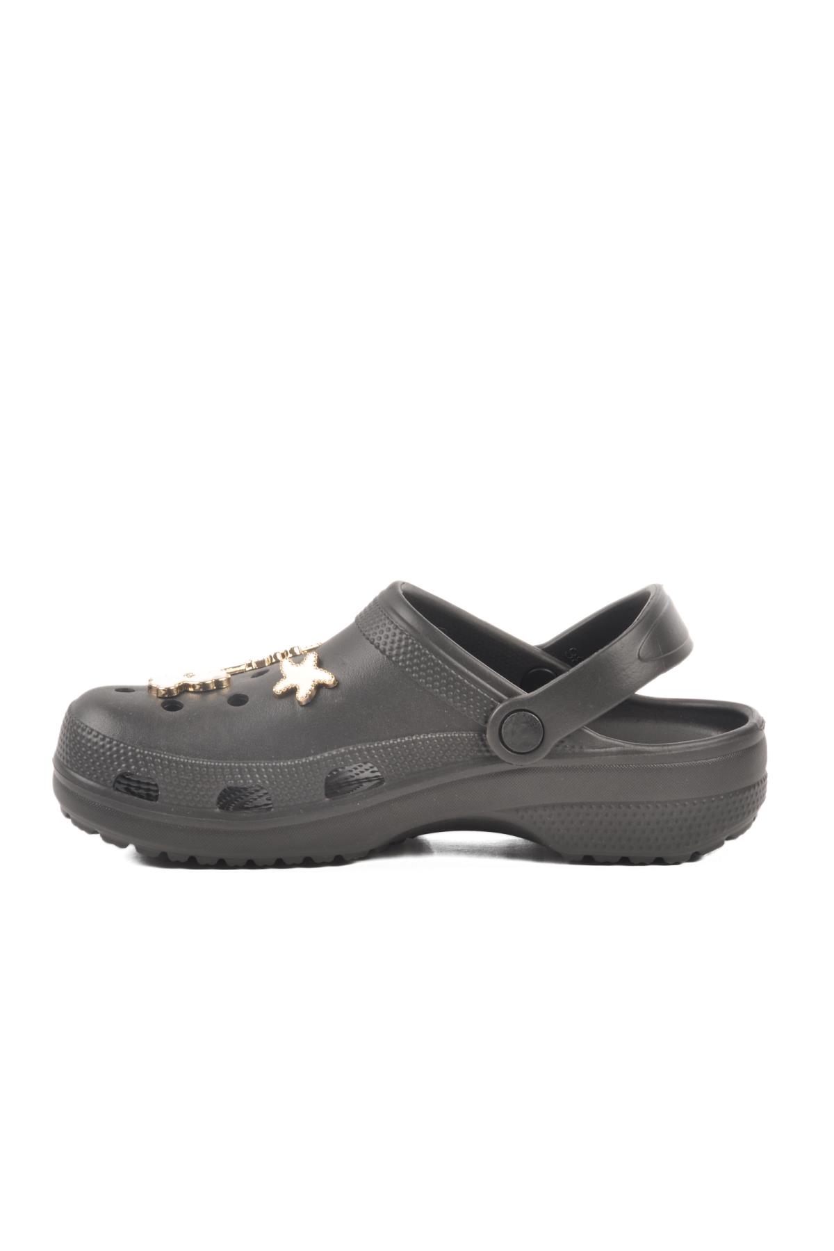 606 Z Siyah Unisex Hafif Esnek Sabo Terlik - Görsel 3