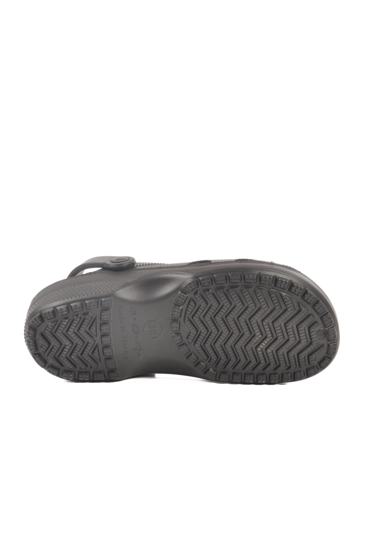 606 Z Siyah Unisex Hafif Esnek Sabo Terlik - Görsel 6