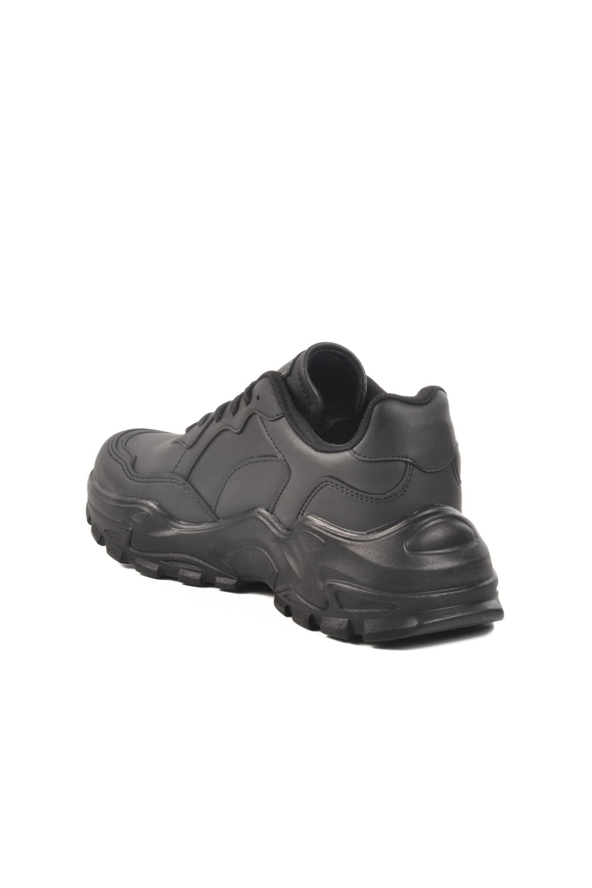 159 G Siyah Hafif Esnek Kadın Mevsimlik Spor Ayakkabı - Görsel 5