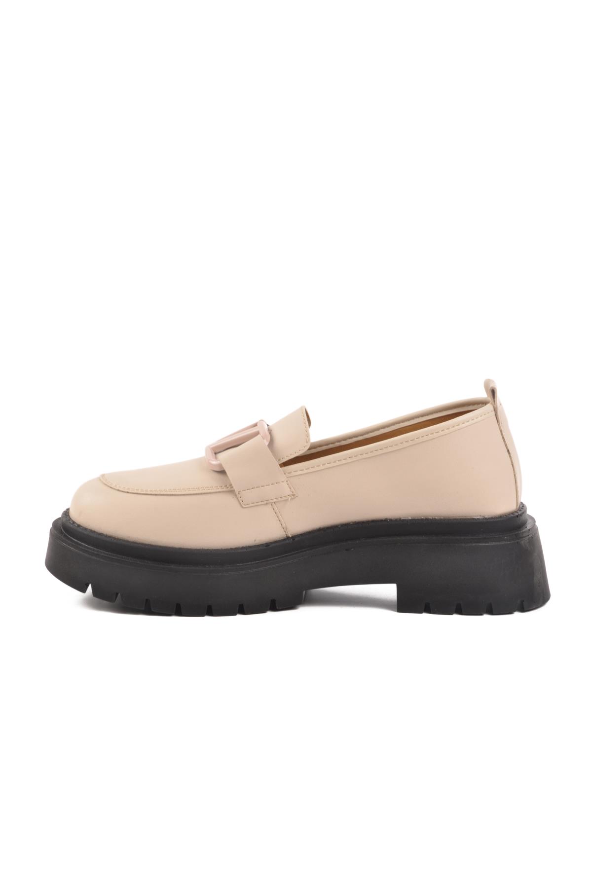 F-2047 Z Bej Kadın Günlük Ayakkabı - Görsel 3