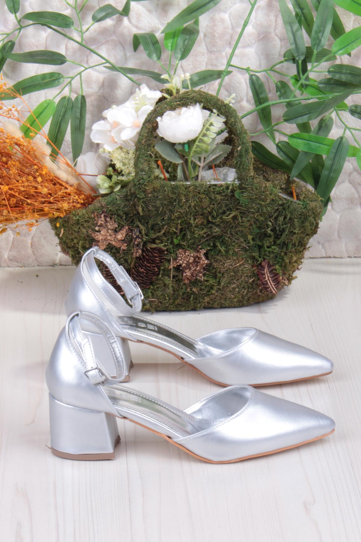 110-416 Rahat Alçak Kalın Topuklu Kadın Ayakkabı - Görsel 3