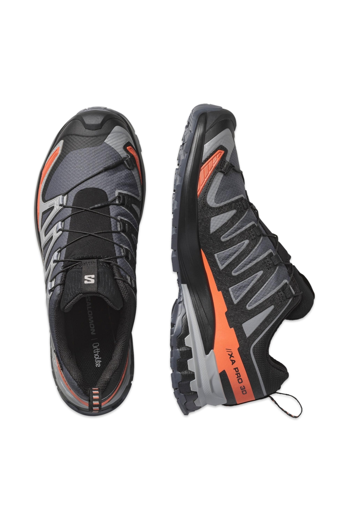 471190 Xa Pro 3D V9 Gtx Outdoor Gri-Turuncu Erkek Ayakkabı - Görsel 4