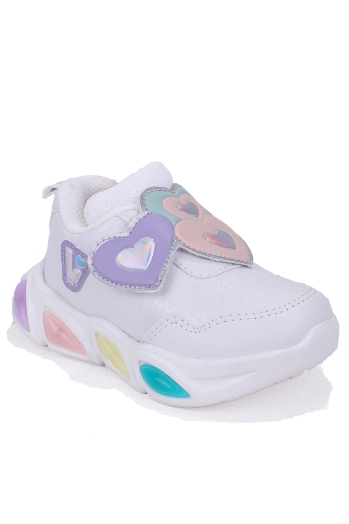 Lovely 346P25K234 Beyaz Ortopedik Işıklı Kız Çocuk Spor Ayakkabı - Görsel 2