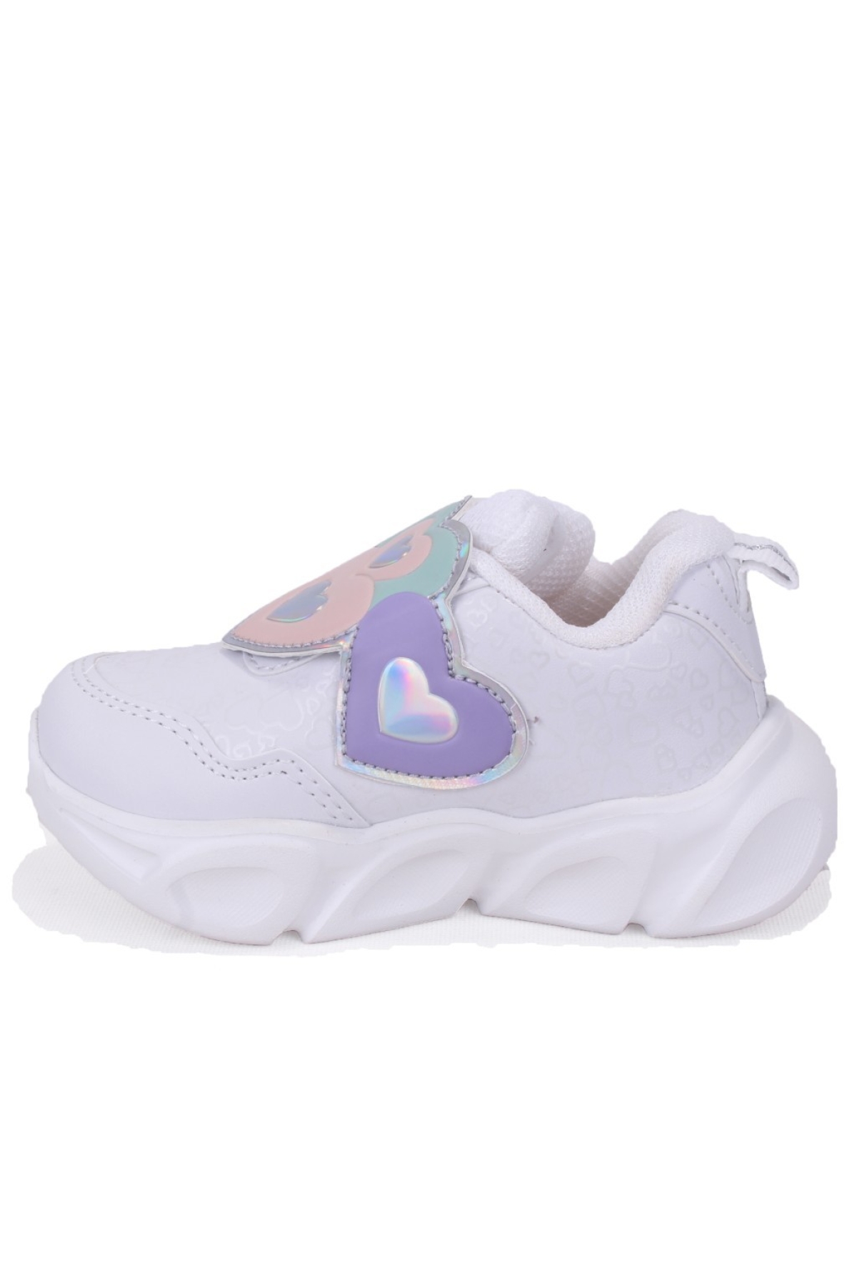 Lovely 346P25K234 Beyaz Ortopedik Işıklı Kız Çocuk Spor Ayakkabı - Görsel 4