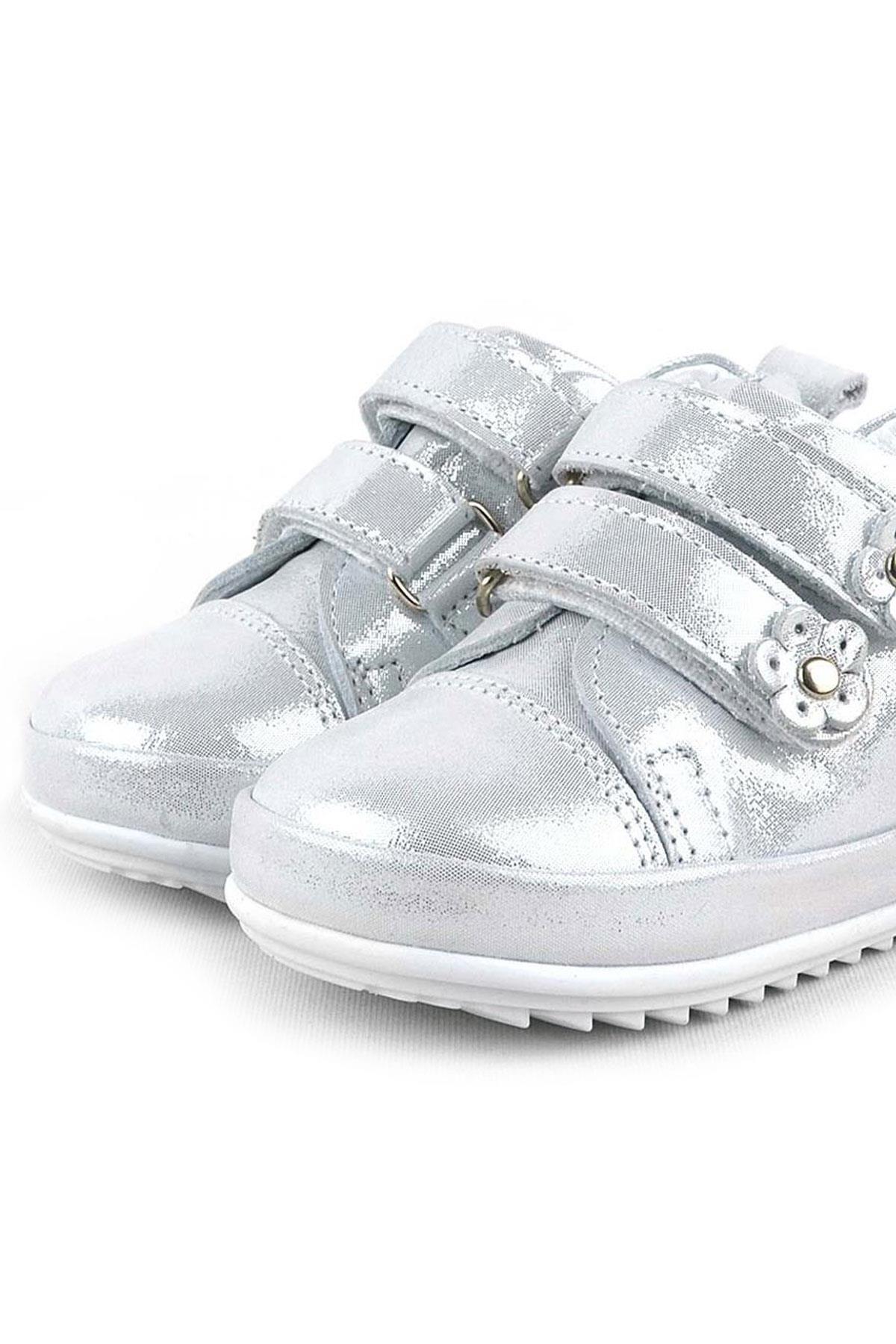 Limpo Hakiki Deri Gümüş Anatomik Kız Bebek İlk Adım Ayakkabısı - Görsel 9