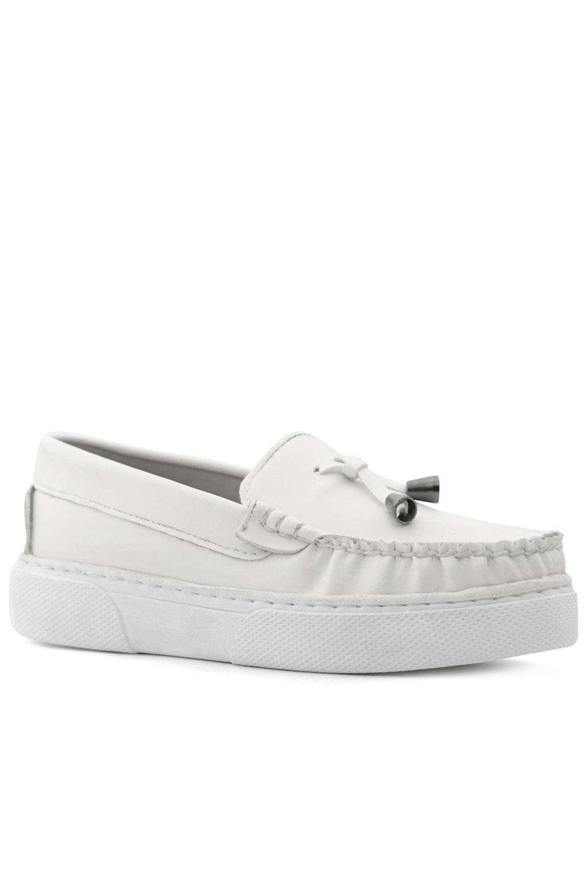 Beyaz Cilt Ekstra Hafif Çocuk Makosen Ayakkabı - Görsel 2