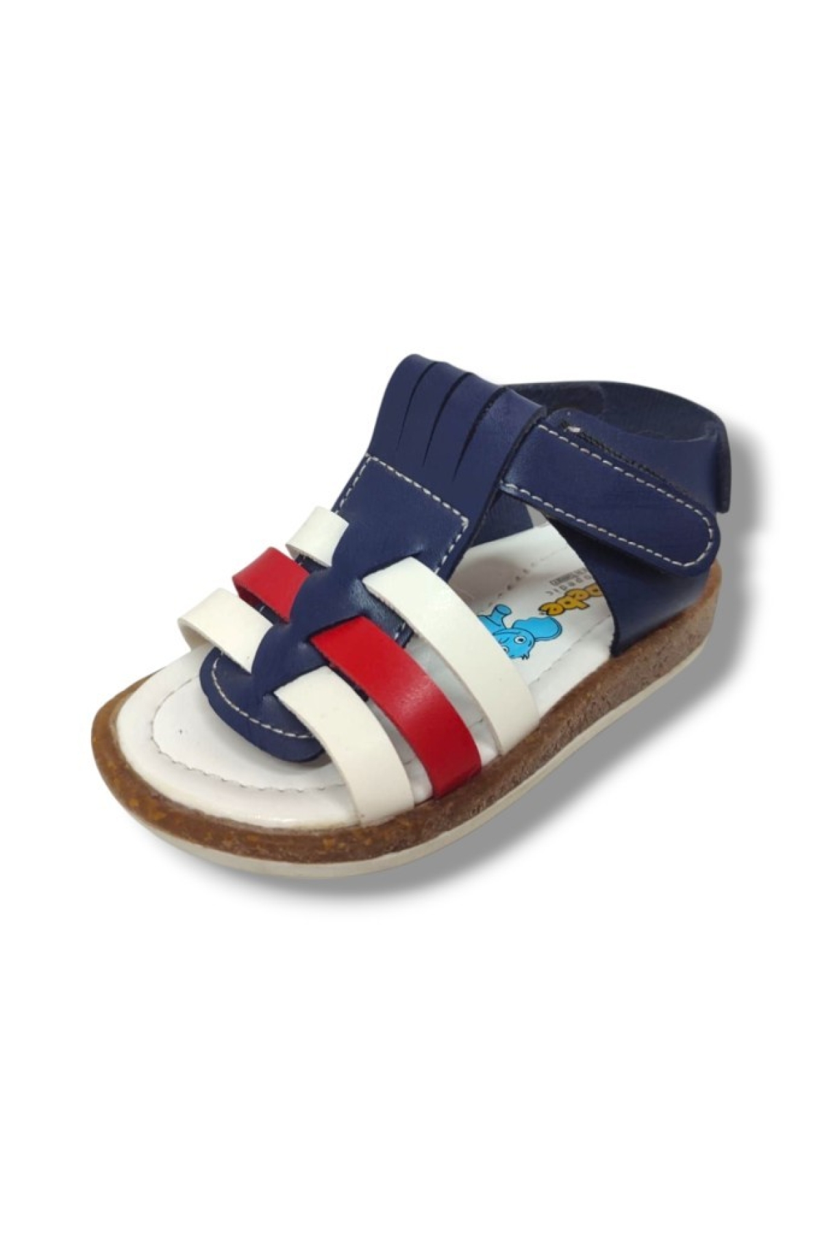 Şirinbebe 1580-20 3 Şerit Bağlama Erkek Çocuk Sandalet Lacivert Beyaz 21-25 - Görsel 2