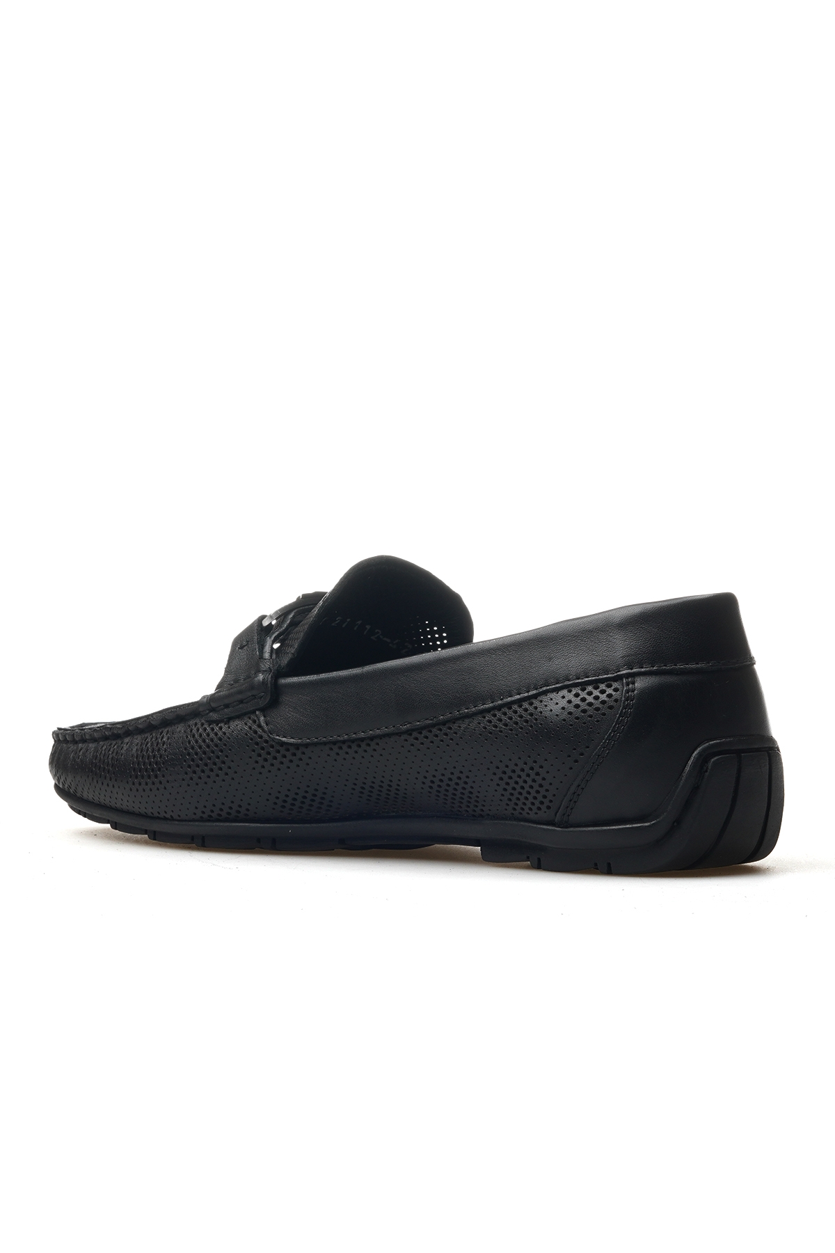 Erkek Hakiki Deri Toka Detaylı Casual Ayakkabı 25y Ykö-21112 M Siyah - Görsel 4