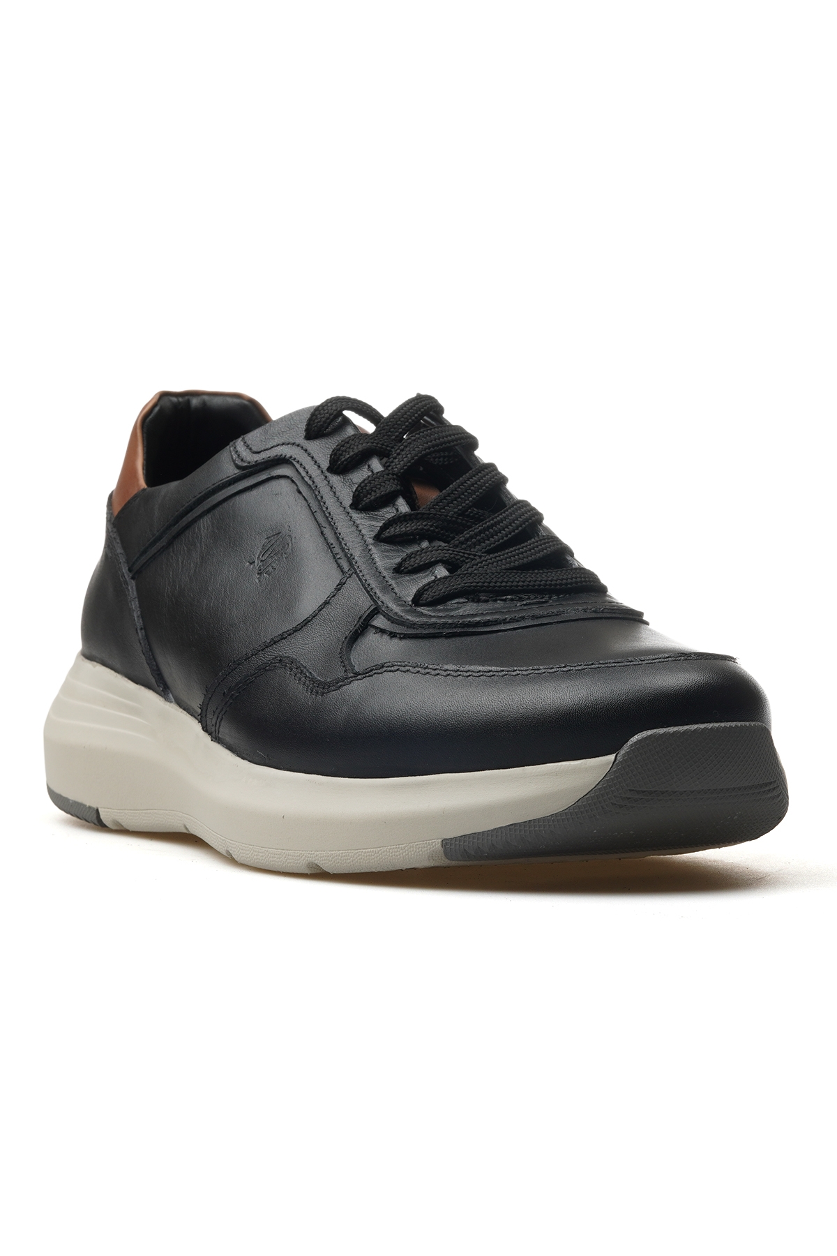 Erkek Hakiki Deri Casual Ayakkabı 25y Ykö-21299 M Siyah - Görsel 5