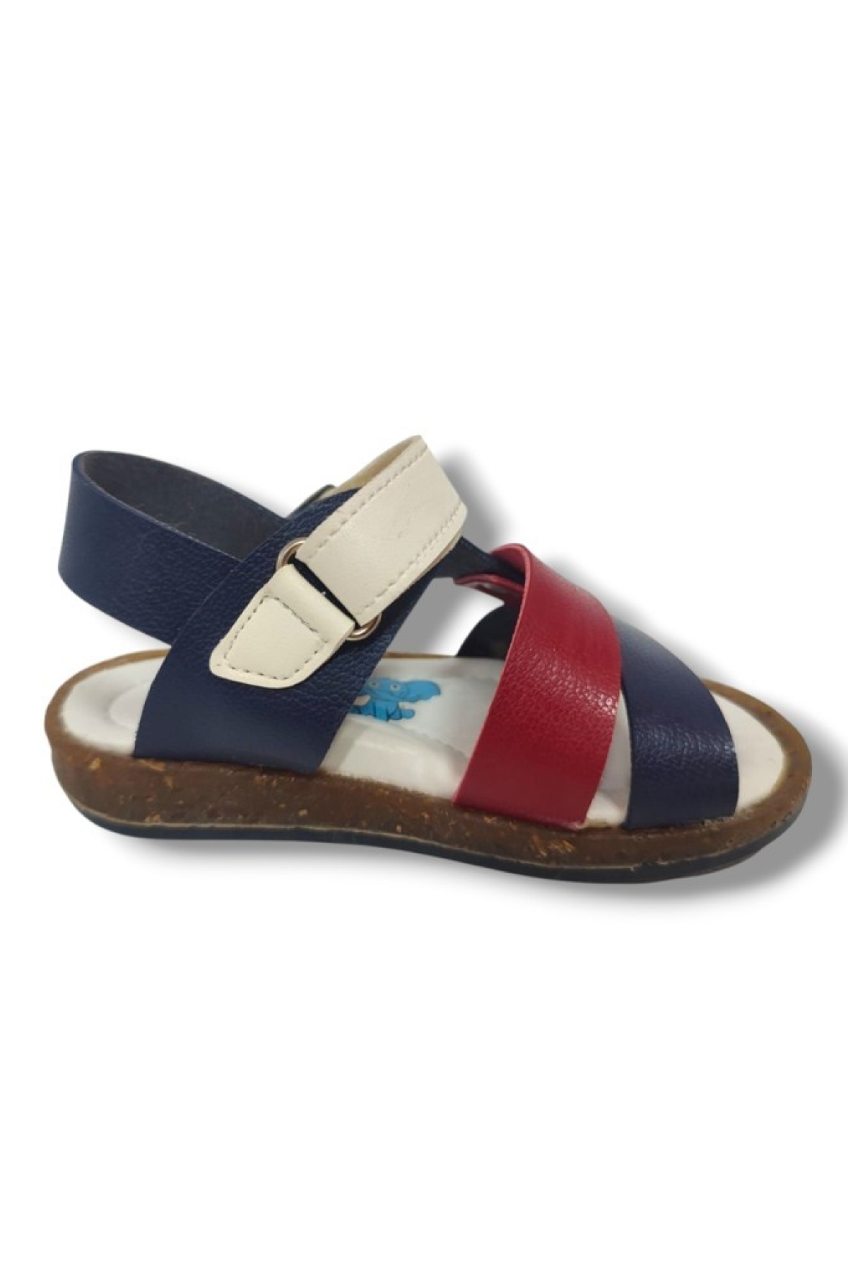 Şirinbebe 1549-20 Anatomik 3 Bant Kemer Tokalı Erkek Çocuk Sandalet Lacivert Kırmızı 21-25 - Görsel 3
