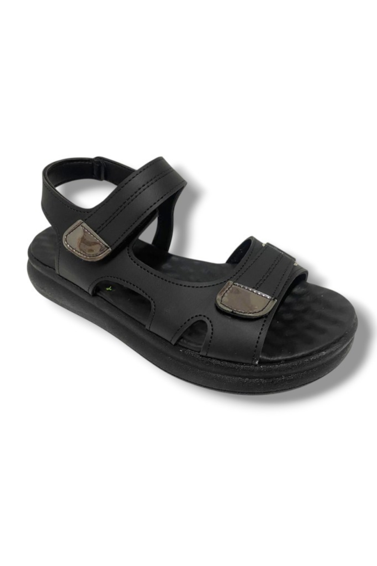 Şanzelize K401-25 Deri Anatomik Cırt Bantlı Kadın Sandalet - Görsel 2