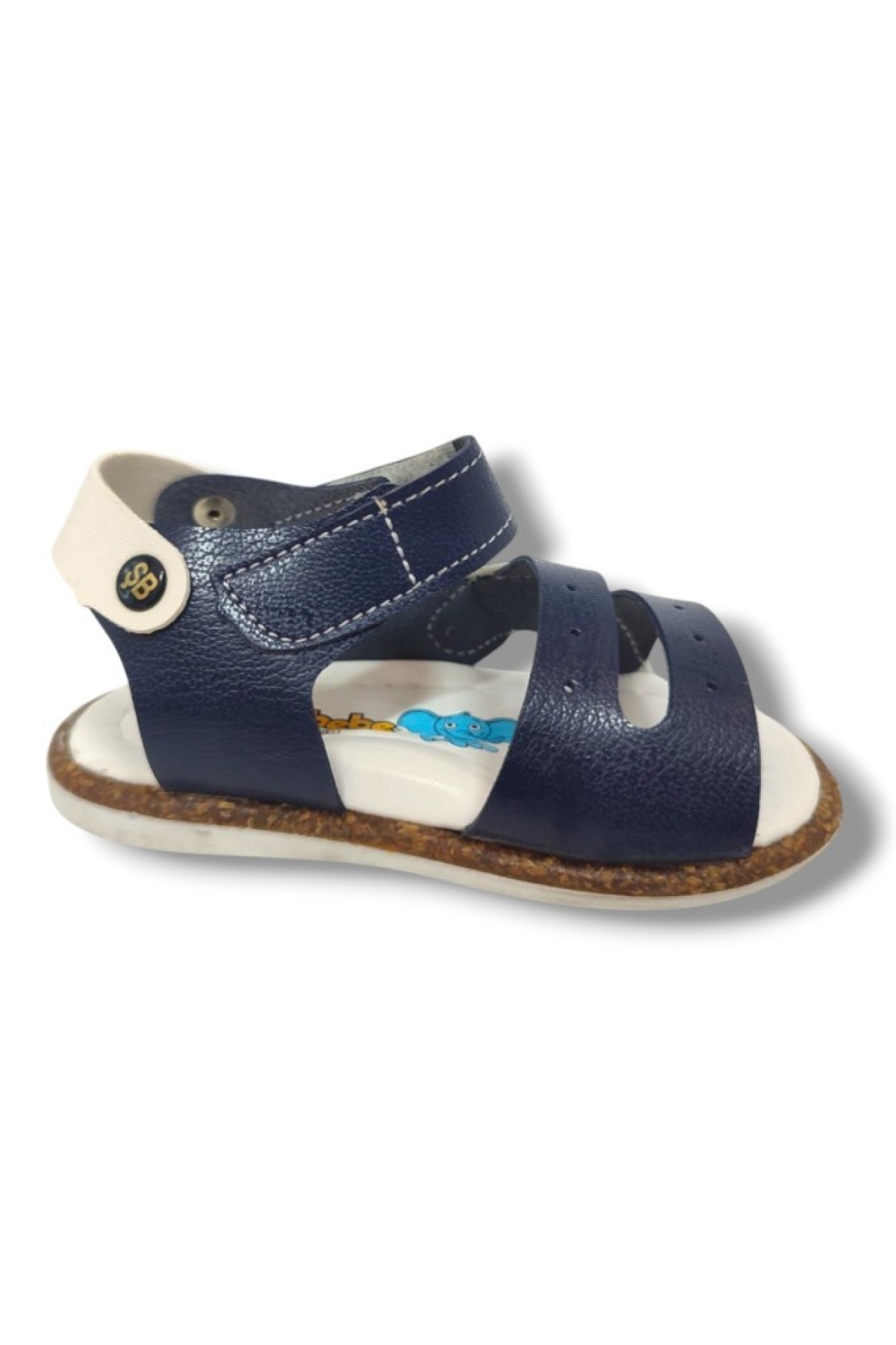 Şirinbebe 1548-20 Anatomik Dikiş Çirtli Erkek Çocuk Sandalet Lacivert Mavi 21-25 - Görsel 3