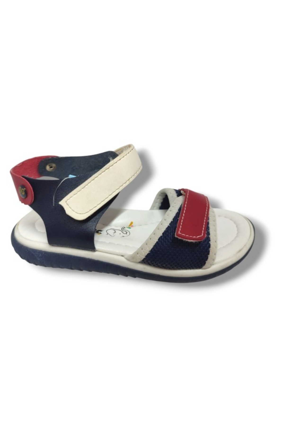 Şiringenç 1543-20 Anatomik Çirt Bant Örgü Kumaş Erkek Çocuk Sandalet Lacivert Kırmızı 26-30 - Görsel 3