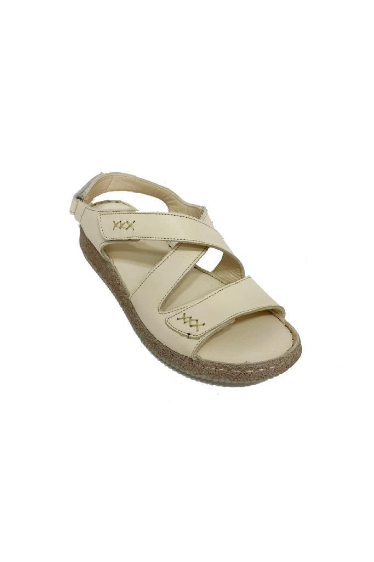 907-24 Hakiki Deri Anatomik Kadın Sandalet - Görsel 2