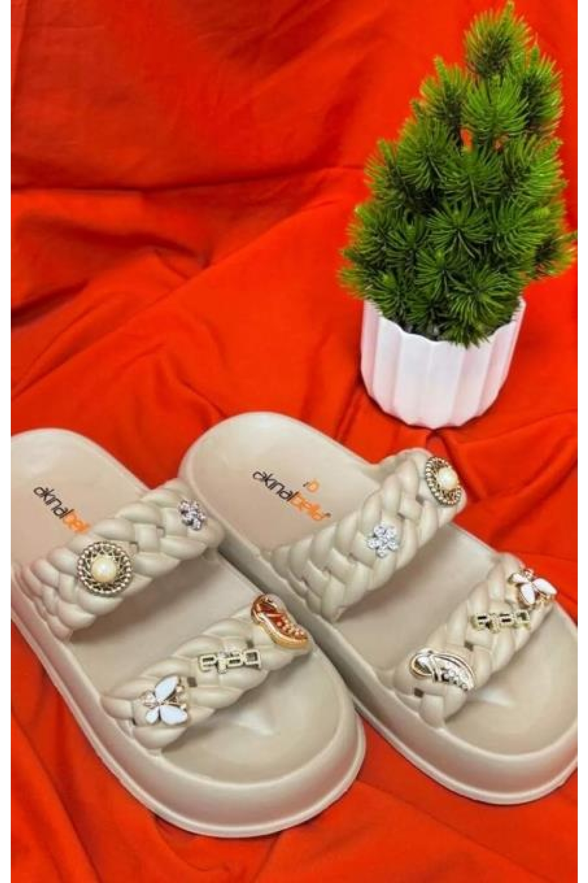 Akınalbella E423.Z.0001 Kadın Terlik - Görsel 4