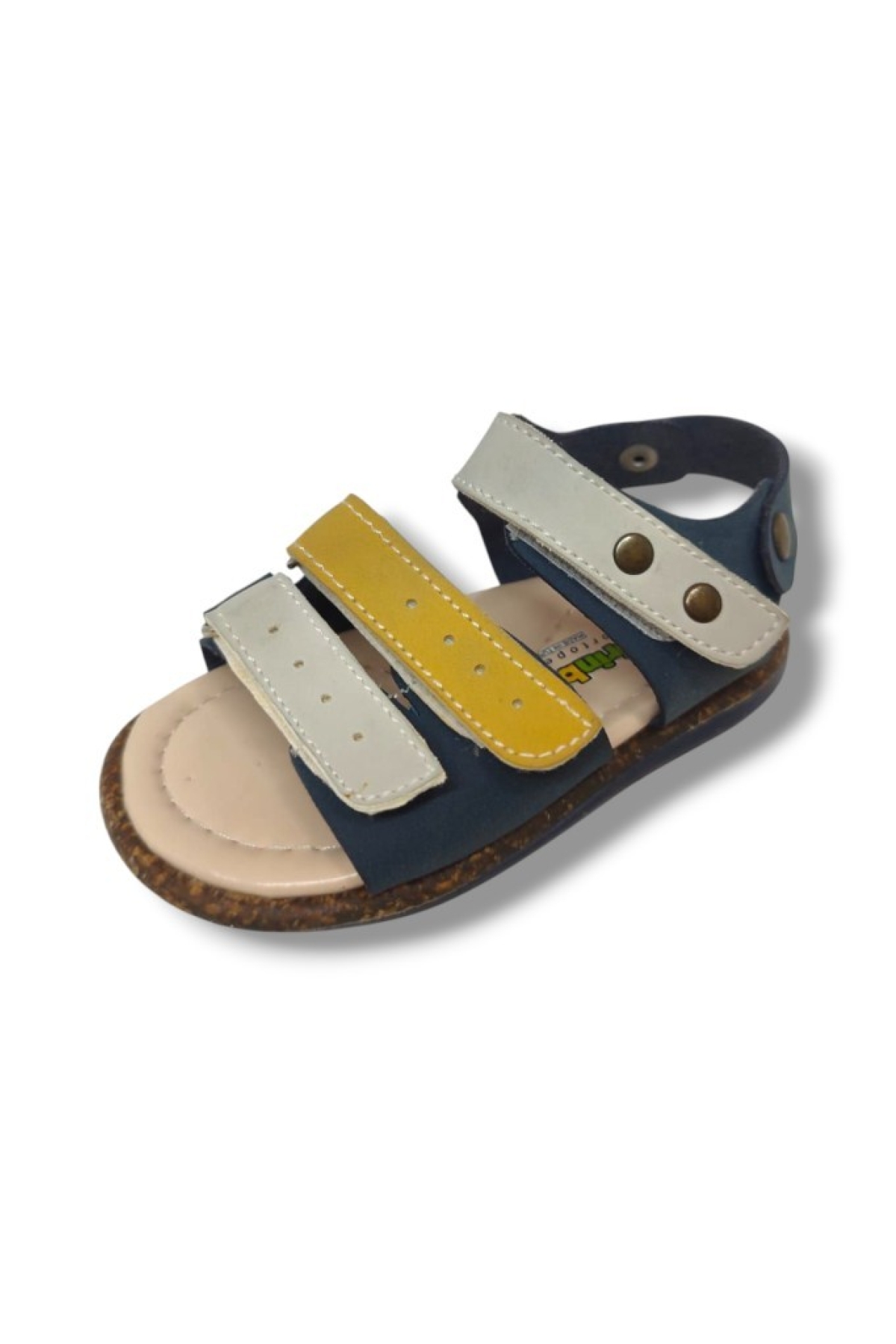 Şiringenç 1578-20 Anatomik 3 Cırt Bant Erkek Çocuk Sandalet Lacivert Sari 21-25 - Görsel 2