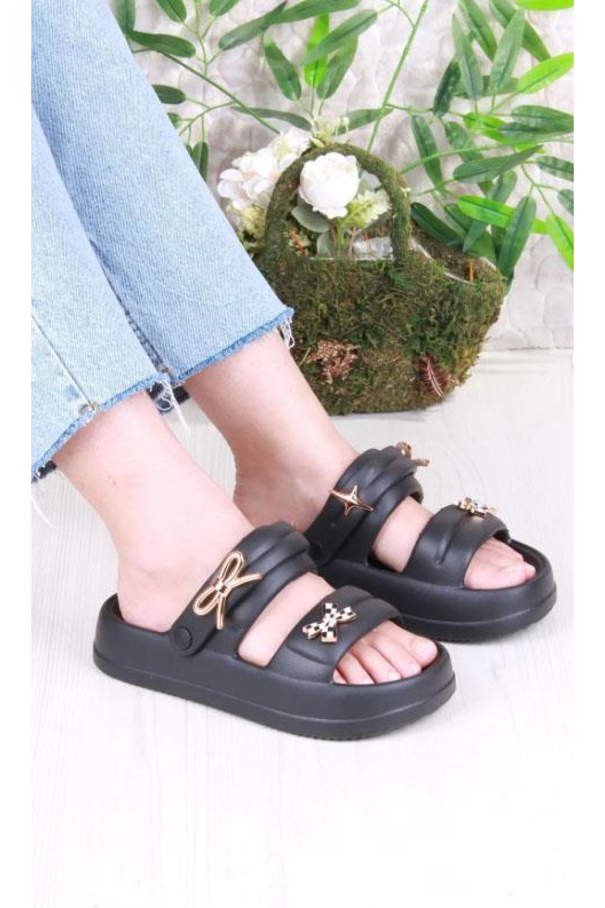 Akınalbella E458.Z.0001 Kadın Terlik - Görsel 2