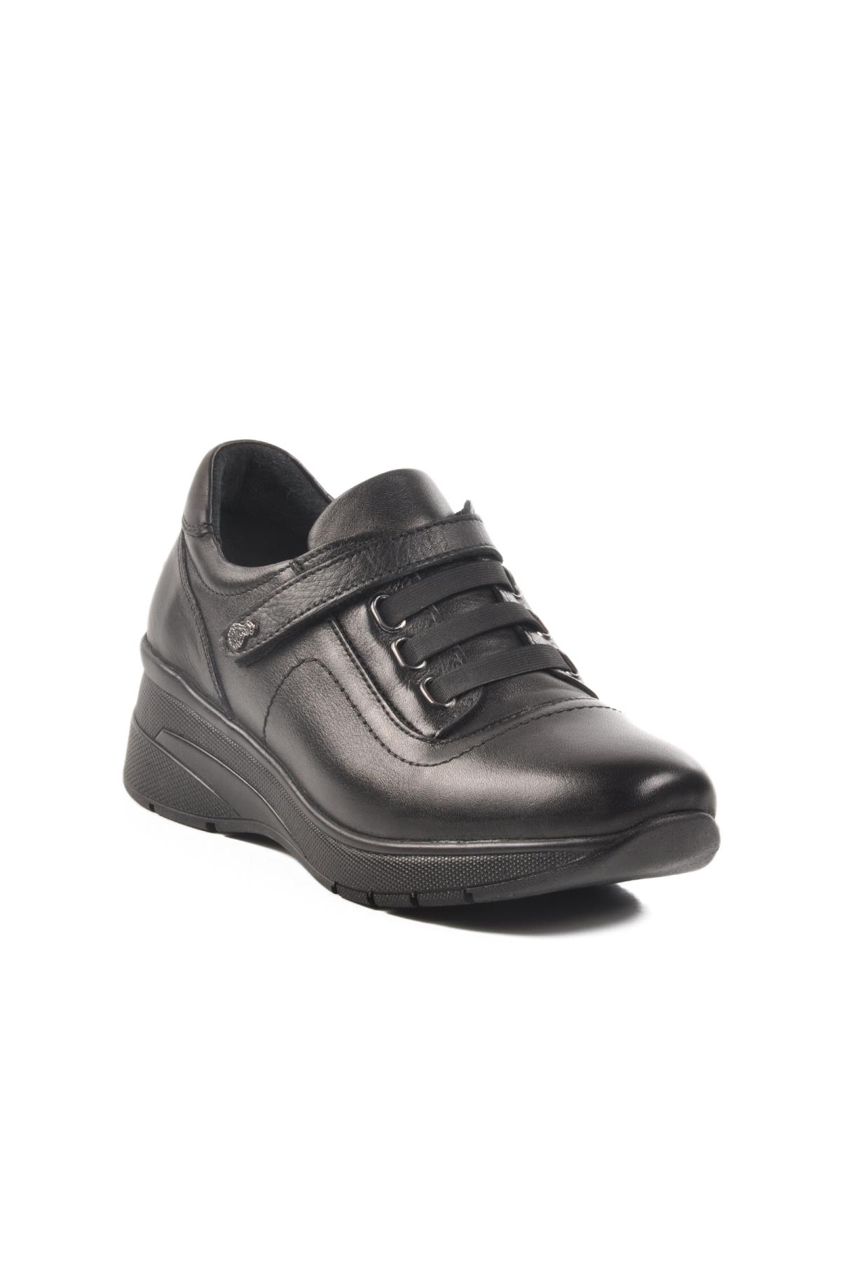 Z010 Z Siyah Anatomik Kadın Günlük Ayakkabı - Görsel 2