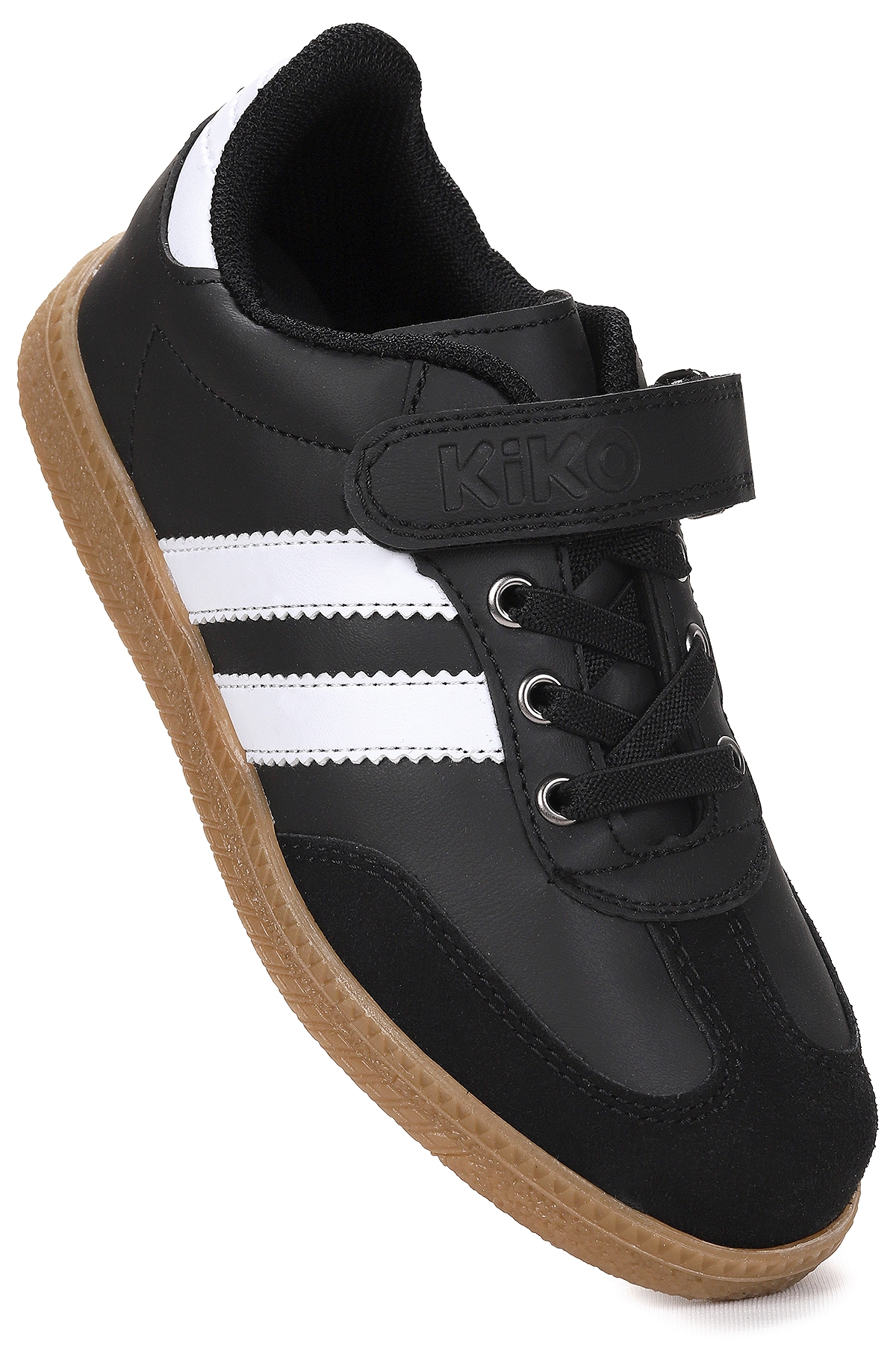 Renis Günlük Cırtlı Erkek Çocuk Spor Ayakkabı Siyah - Beyaz - Görsel 4