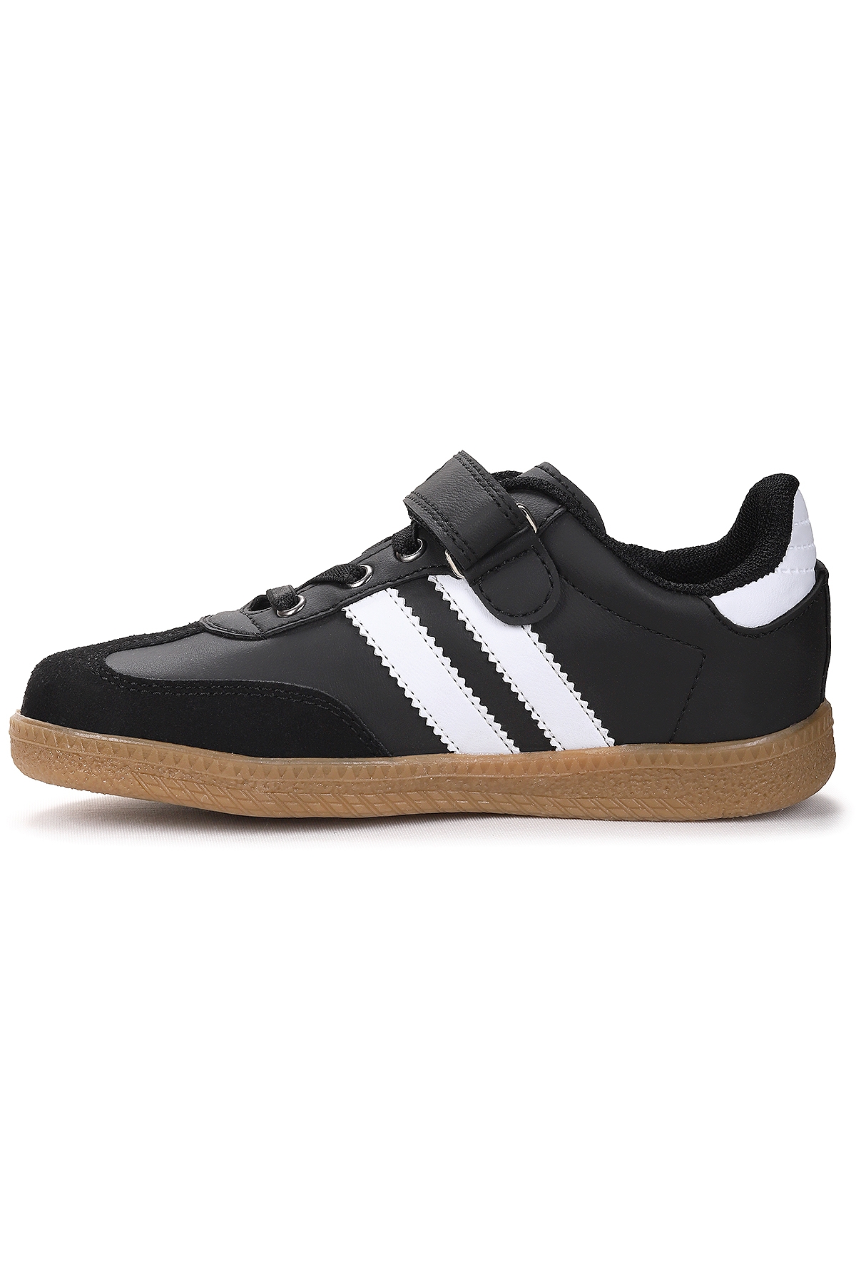 Renis Günlük Cırtlı Erkek Çocuk Spor Ayakkabı Siyah - Beyaz - Görsel 5