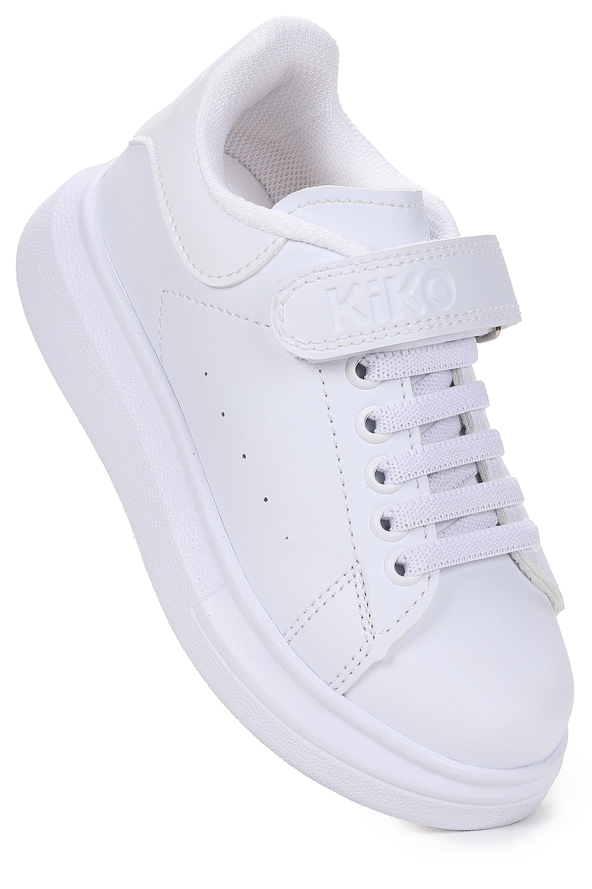 Tinsa Günlük Cırtlı Erkek Çocuk Spor Ayakkabı Beyaz - Beyaz - Görsel 4