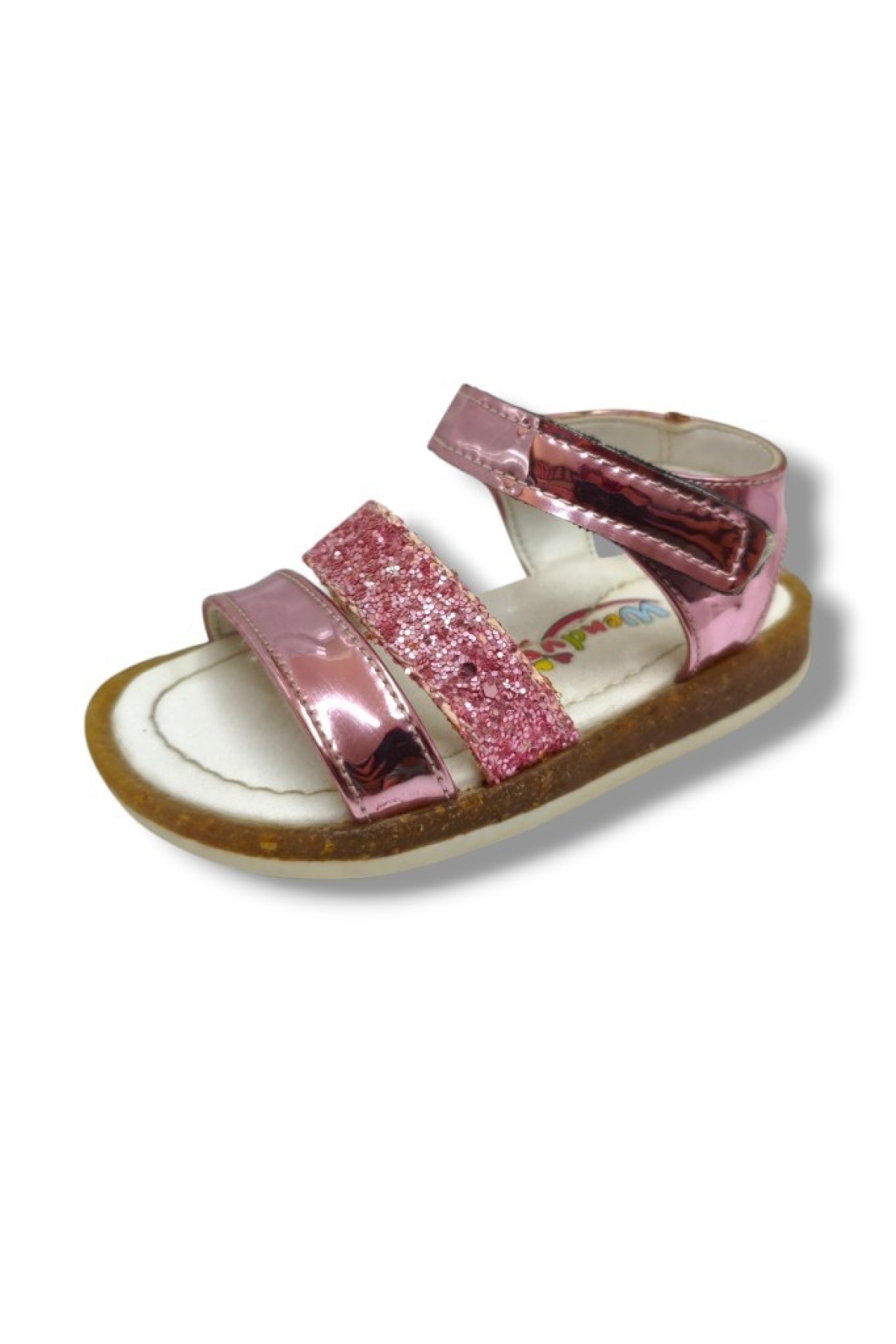Bebek 3010-20 Rugan Deri Simli Şerit Kız Çocuk Sandalet - Görsel 2