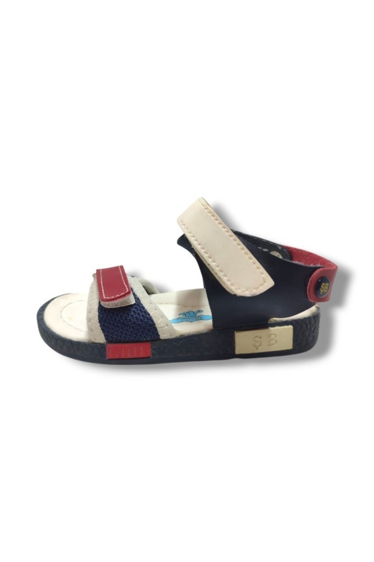 Şiringenç 1736-20 Anatomik Cırt Bant Örgü Kumaş Erkek Çocuk Sandalet Lacivert Kırmızı 21-25 - Görsel 3