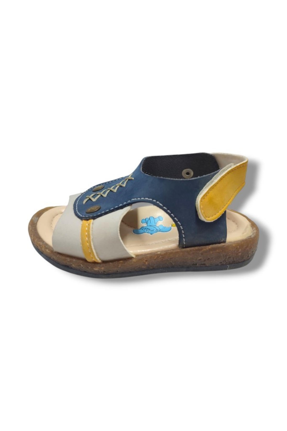 Şirinbebe 1731-20 Orta Dikişli Erkek Çocuk Sandalet Lacivert Sarı 21-25 - Görsel 3