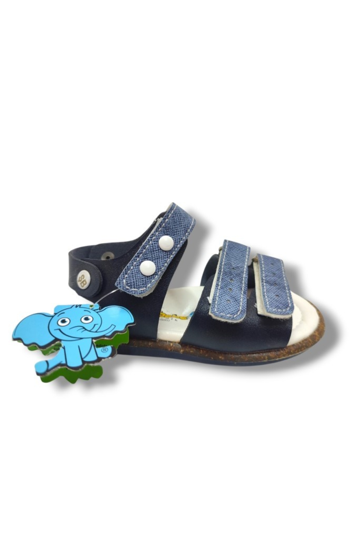 Şiringenç 1720-20 Anatomik 3 Cırt Bant Erkek Çocuk Sandalet Lacivert Mavi 21-25 - Görsel 3