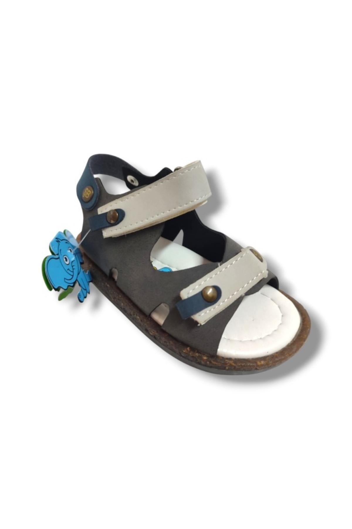 Şirinbebe 1654-20 Çift Cırt Tokalı Erkek Çocuk Sandalet Füme Gri 21-25 - Görsel 2