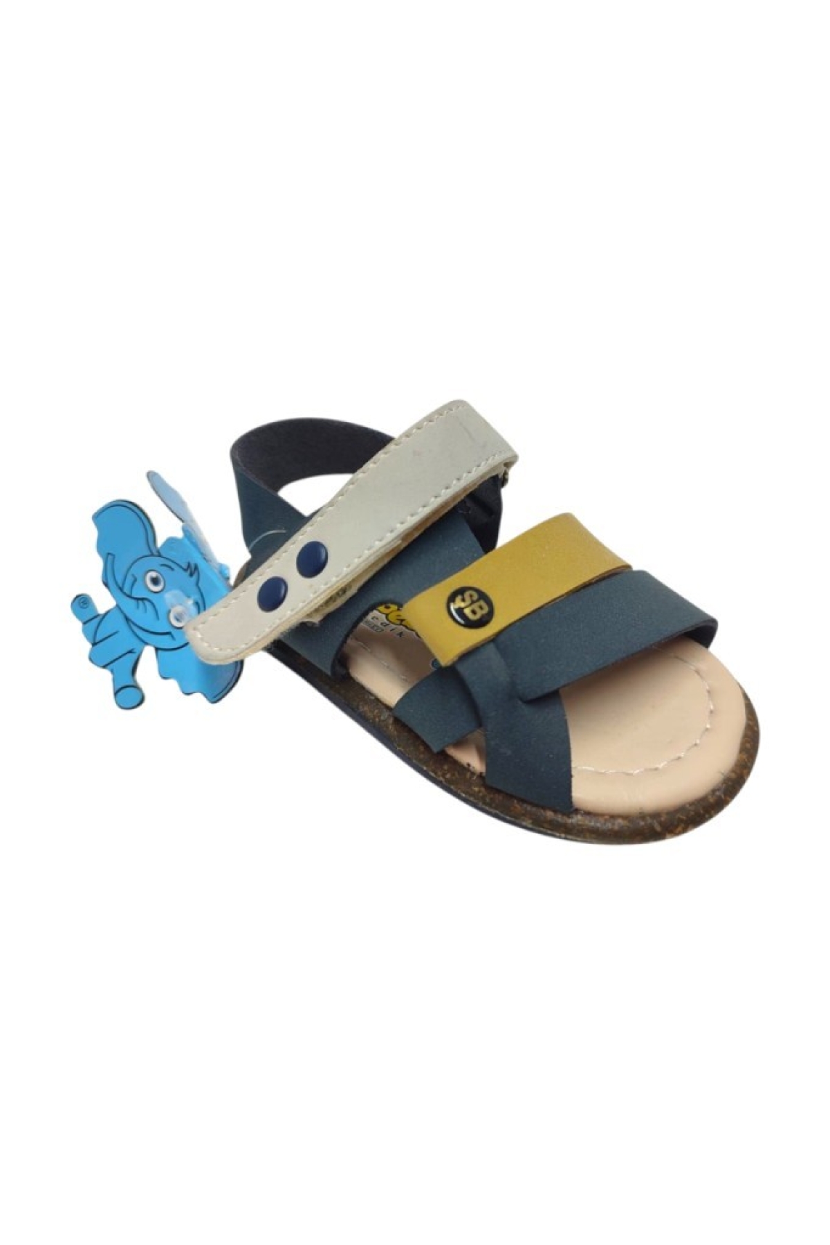 Şirinbebe 1695-20 Anatomik Tek Cirtli Erkek Çocuk Sandalet Lacivert Sari 18-20 - Görsel 2