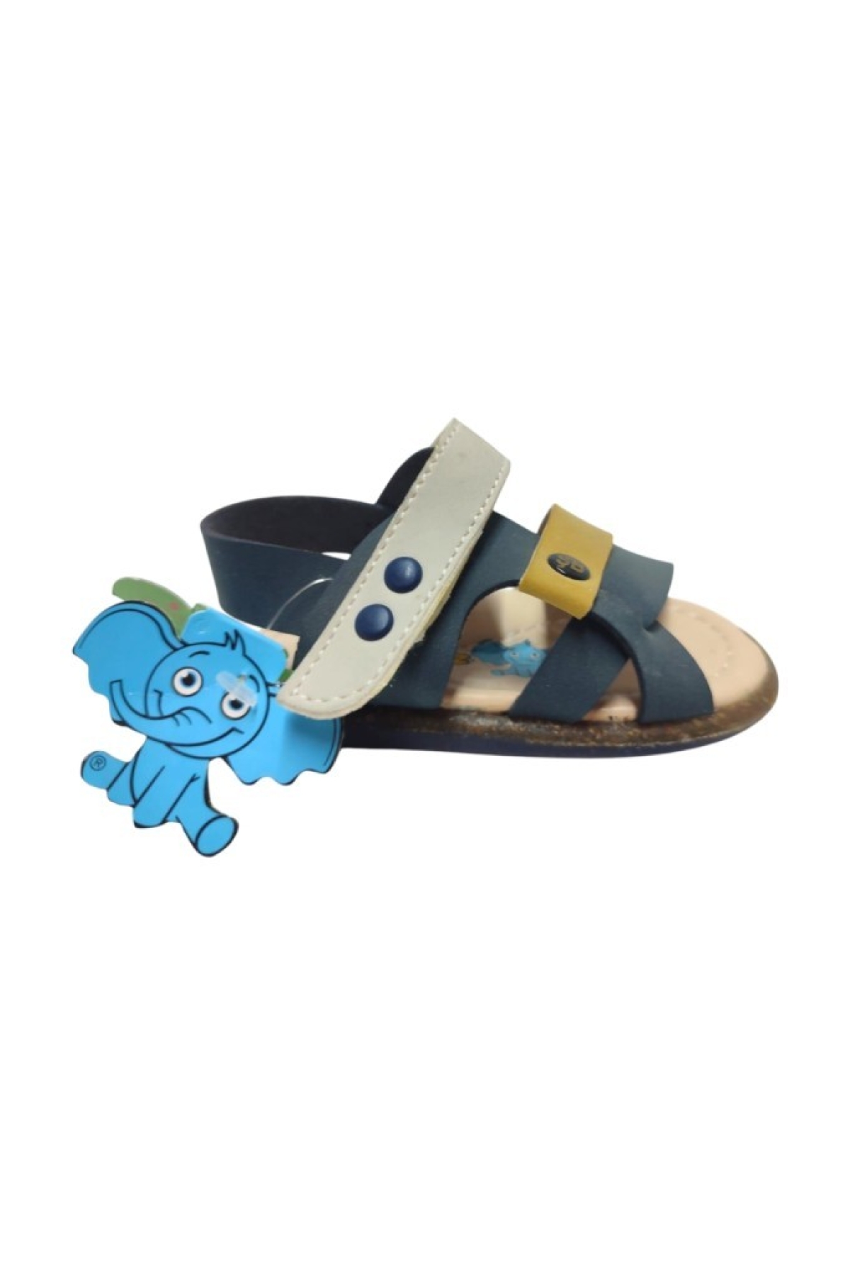Şirinbebe 1695-20 Anatomik Tek Cirtli Erkek Çocuk Sandalet Lacivert Sari 18-20 - Görsel 3