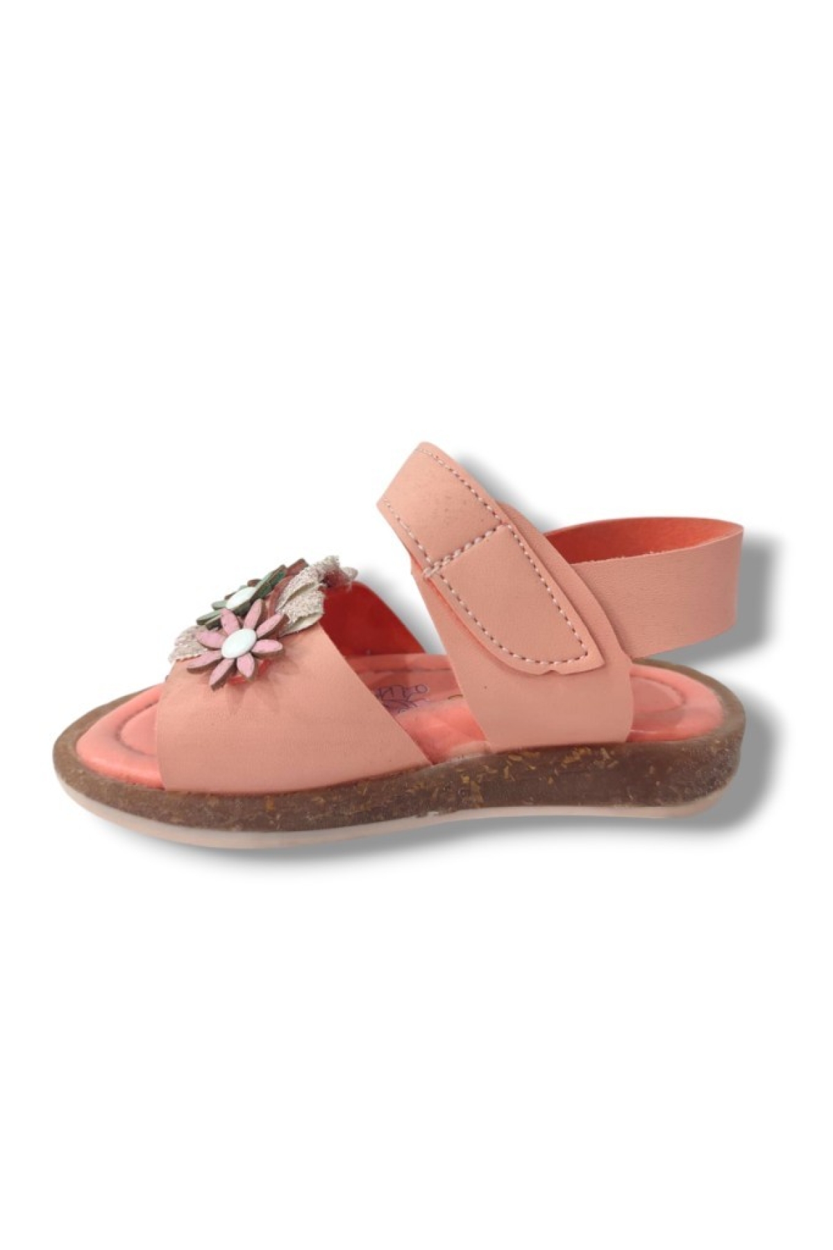 Şirinbebe 1646-20 Tek Bant Çiçekli Kız Çocuk Sandalet 21-25 - Görsel 4