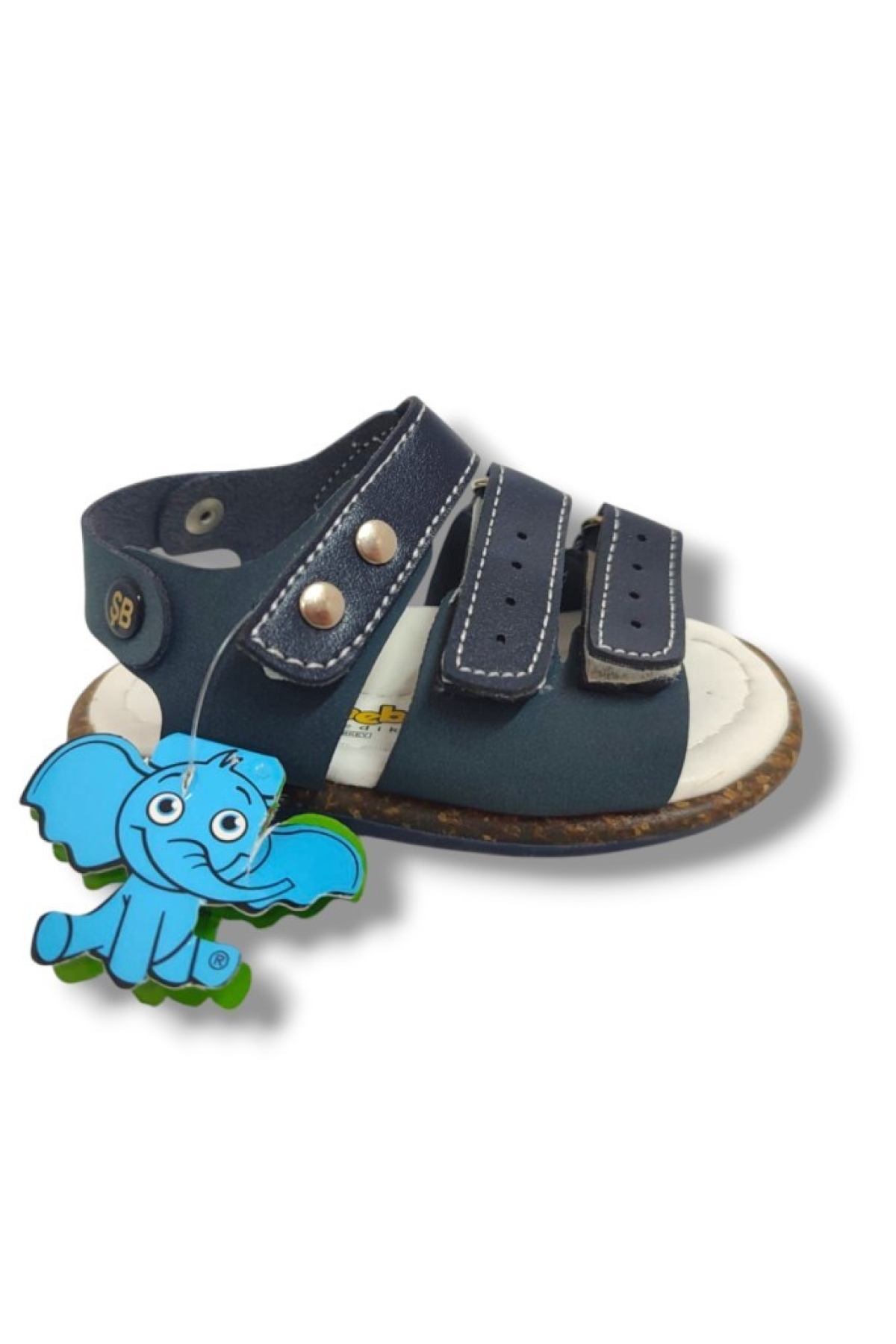 Şirinbebe 1644-20 Anatomik 3 Cırt Bant Erkek Çocuk Sandalet Lacivert 18-20 - Görsel 3