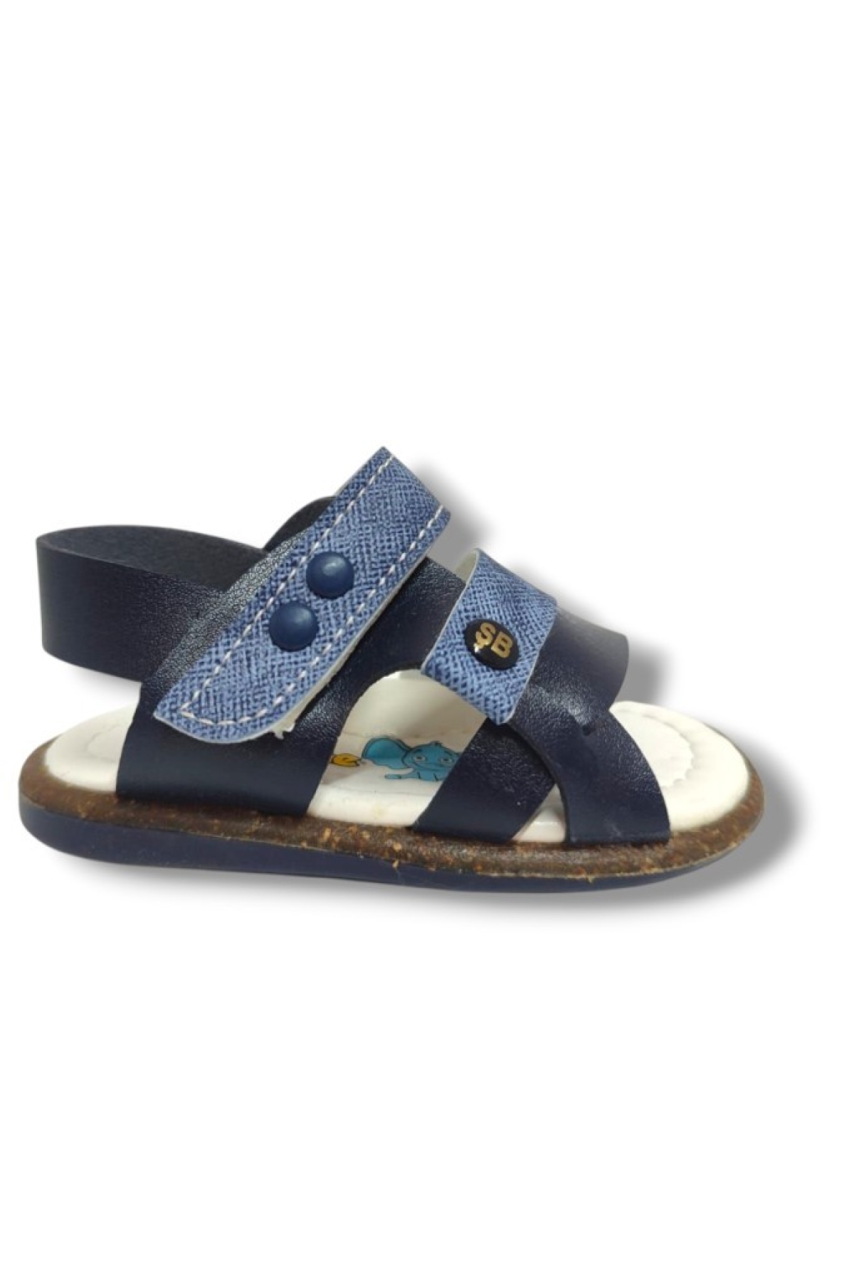Şirinbebe 1638-20 Anatomik 3 Bant Kemer Tokalı Erkek Çocuk Sandalet Lacivert Mavi 18-20 - Görsel 3