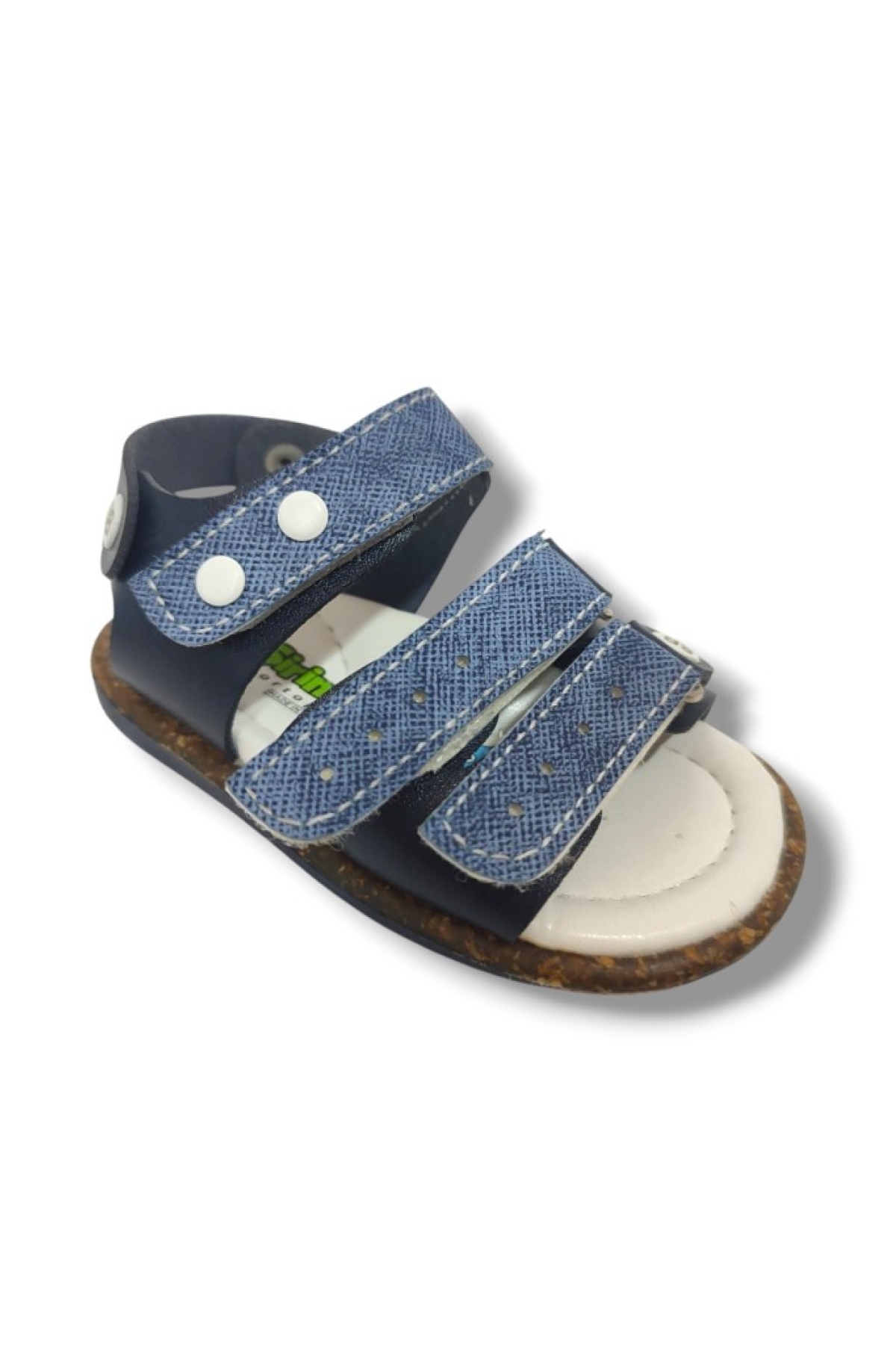 Şirinbebe 1631-20 Anatomik 3 Cırt Bant Erkek Çocuk Sandalet Lacivert Mavi 18-20 - Görsel 2