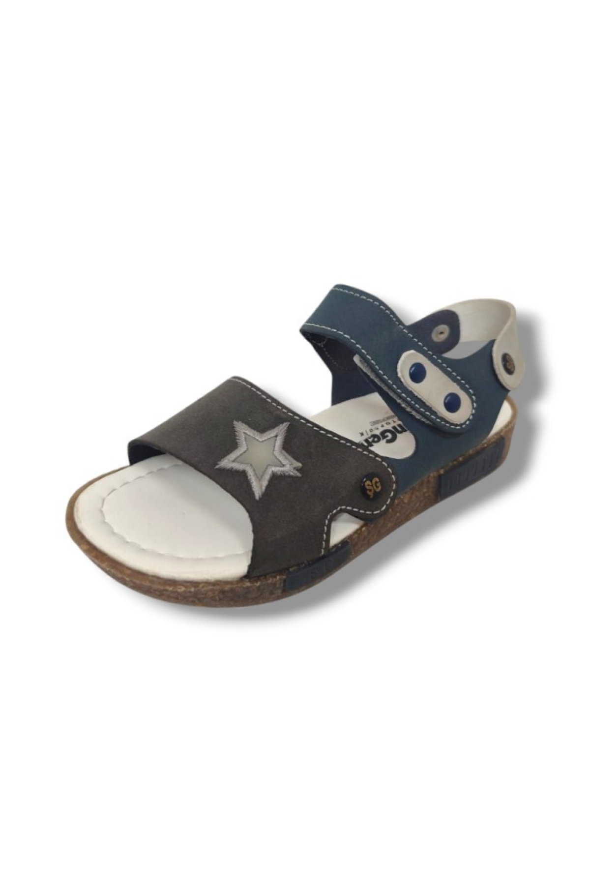Şiringenç 1622-20 Anatomik Cırt Bant Erkek Çocuk Sandalet Lacivert Füme 26-30 - Görsel 2