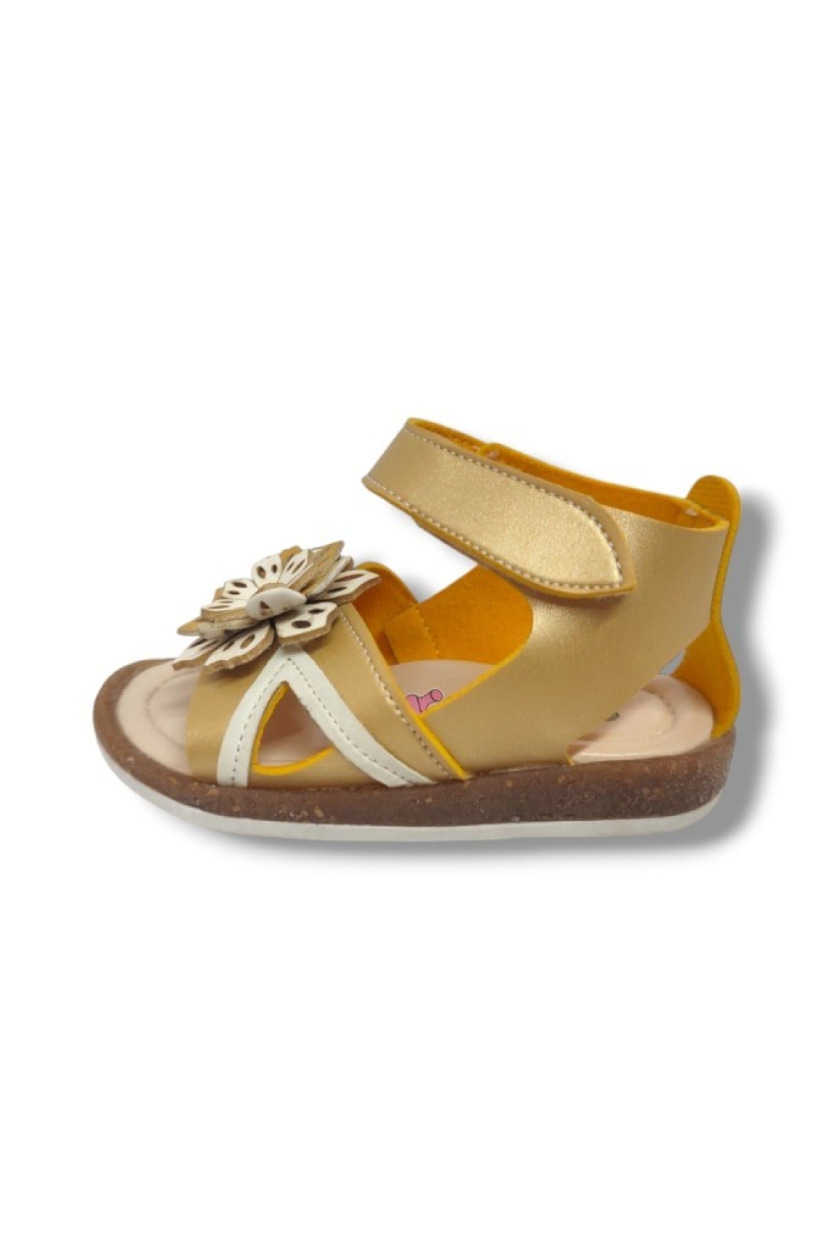 Şiringenç 1617-20 Anatomik Çiçekli Tek Cırtlı Kız Çocuk Sandalet 21-25 - Görsel 3